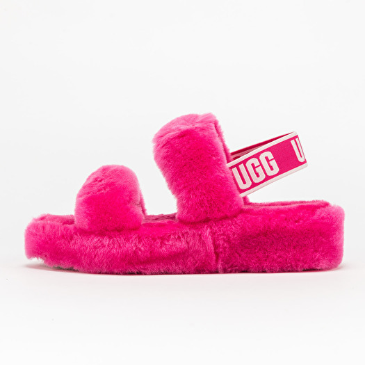 Neon pink ugg 2025 slides