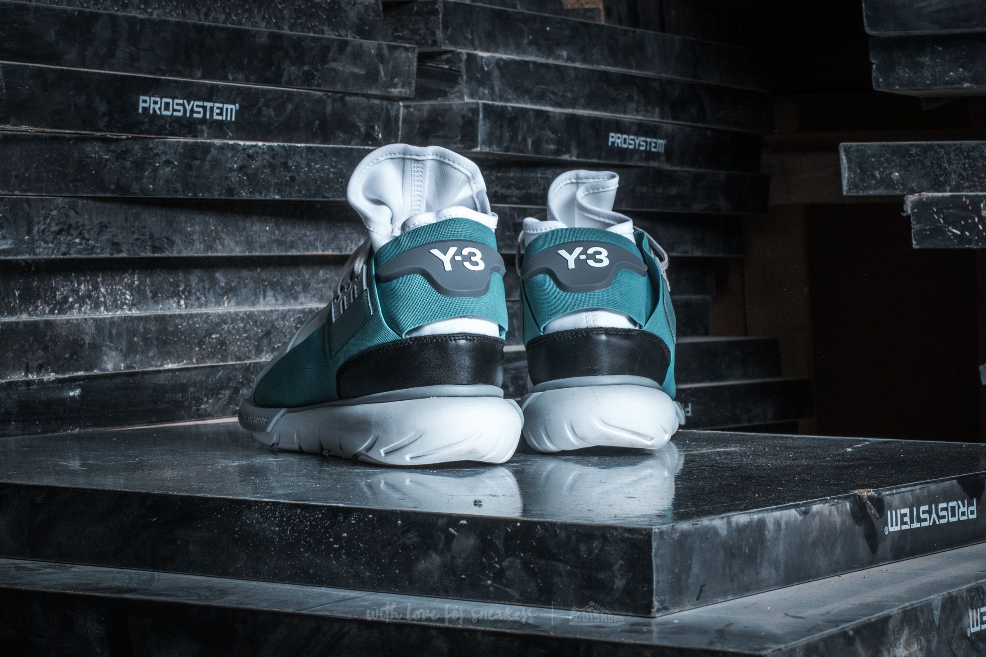 Men's shoes Y-3 Qasa High Crystal White/ Vapour Steel/ Core Black
