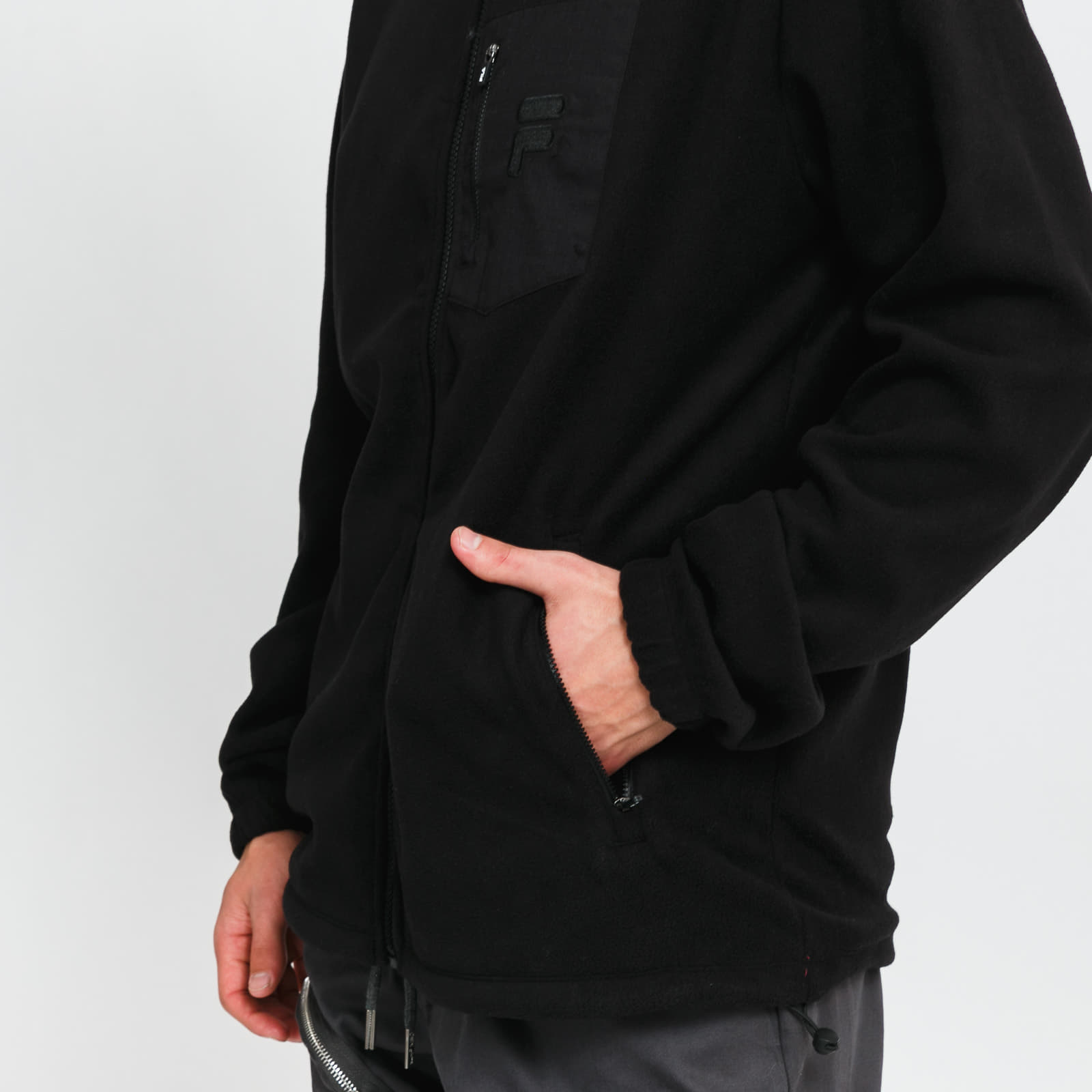 Mikiny Fila Men Paxton Fleece Jacket Black