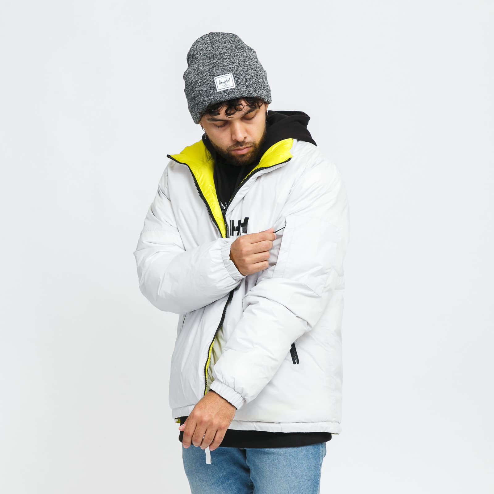 Jakne  Helly Hansen Active Reversible Jacket White/ Neon Yellow