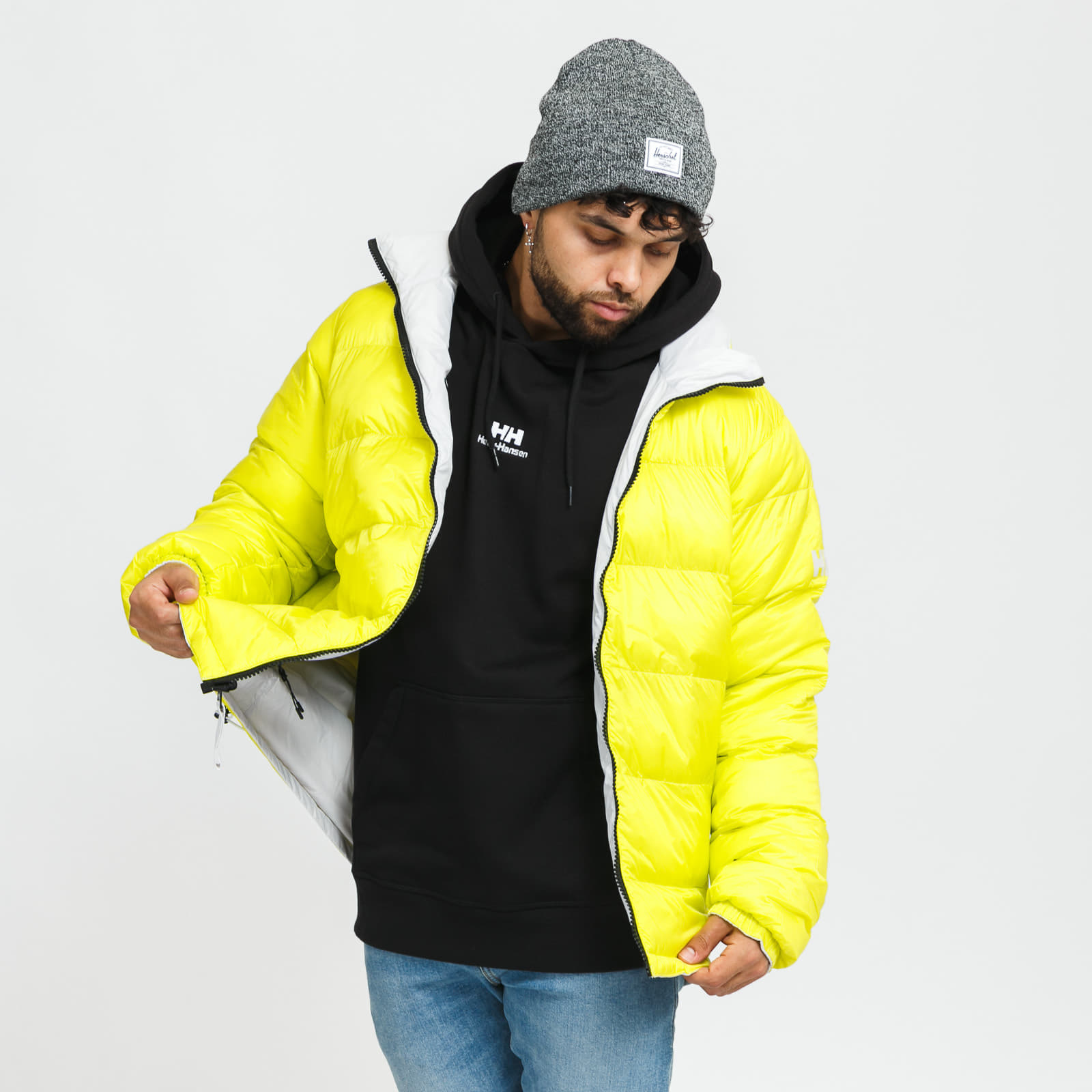 Jakne  Helly Hansen Active Reversible Jacket White/ Neon Yellow