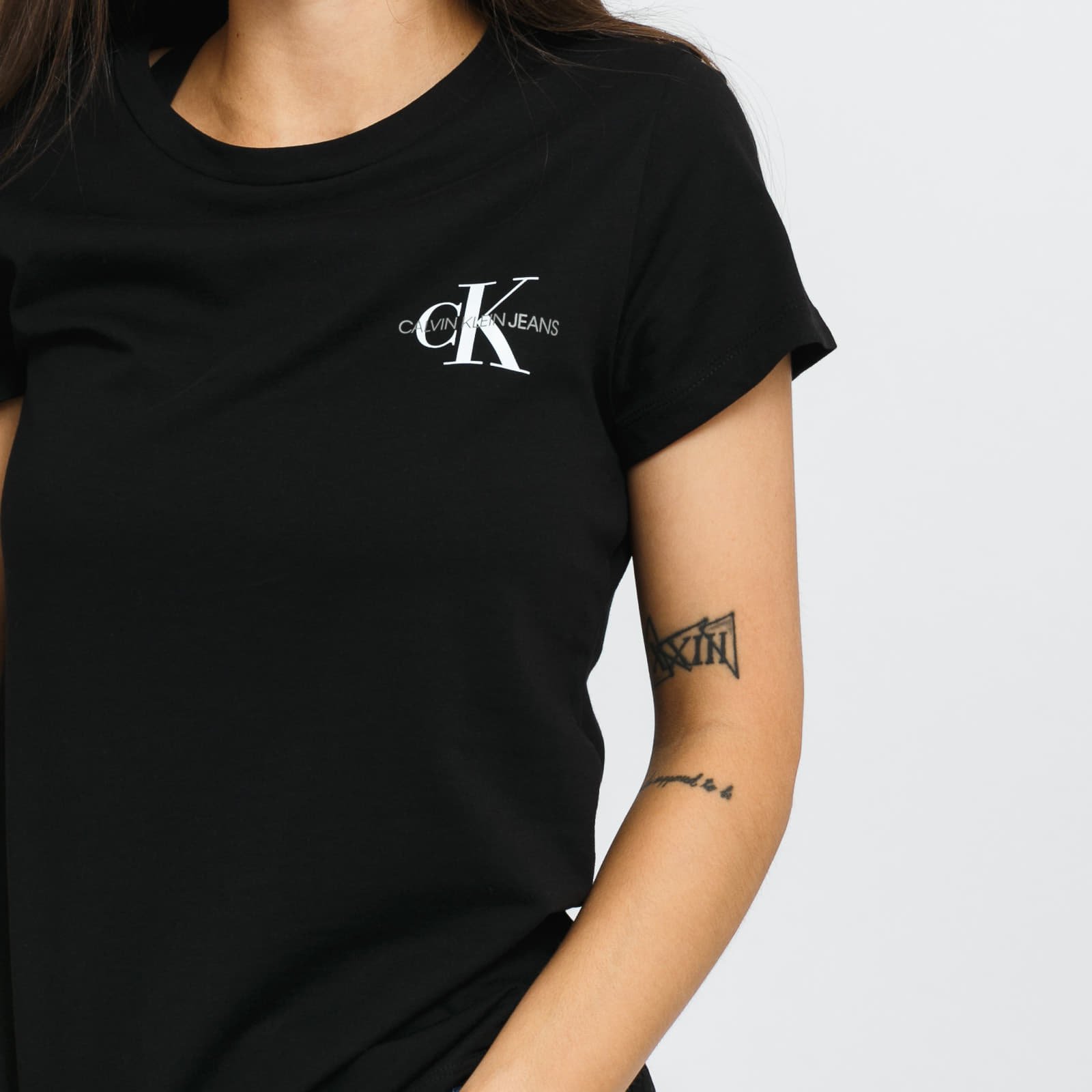 Μπλούζες CALVIN KLEIN JEANS Monogram Slim Tee 2Pack Black/ White