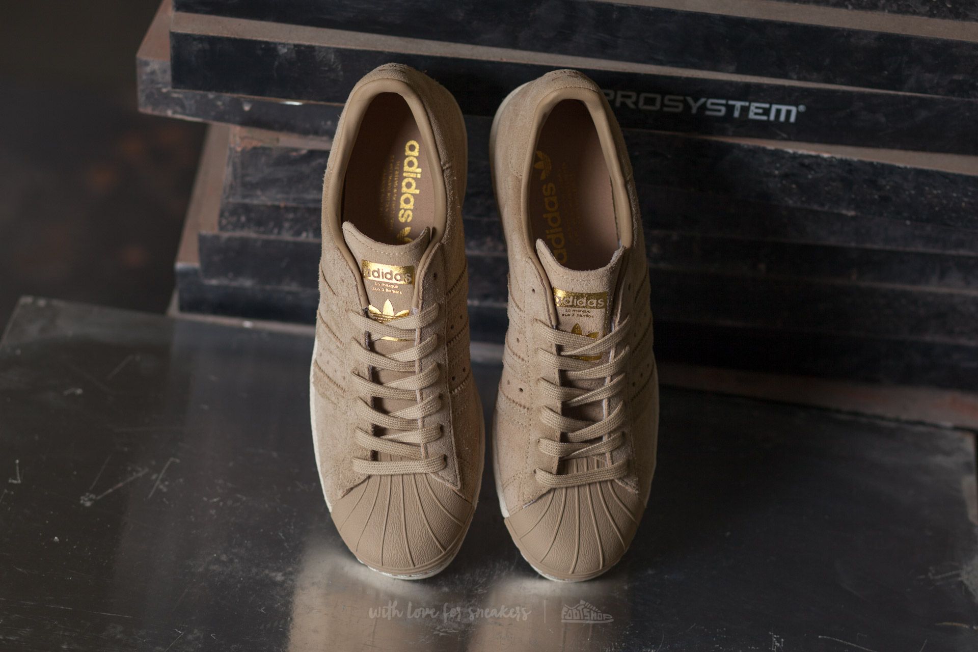 Adidas superstar on sale khaki 80s