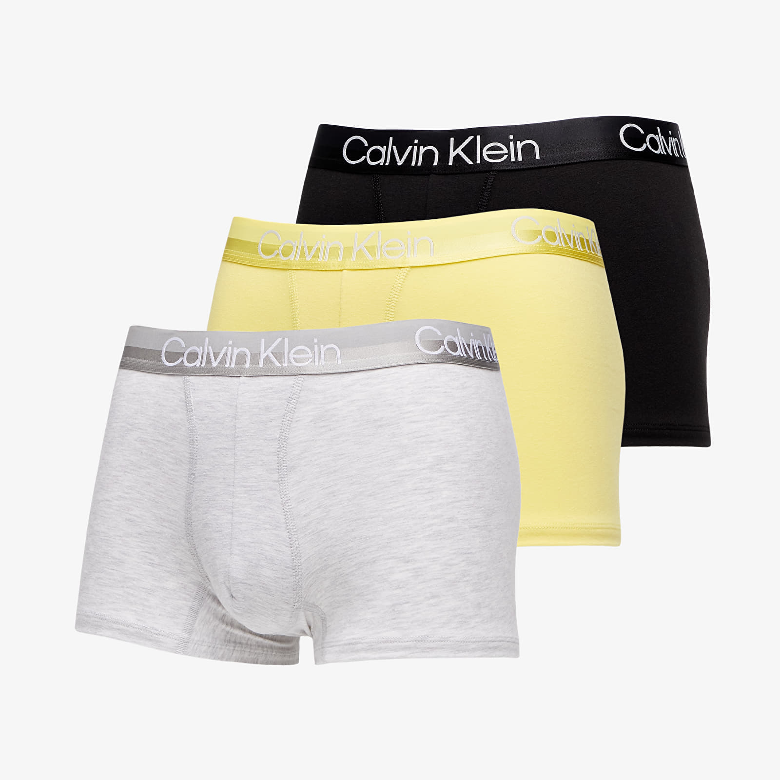 Boxer Calvin Klein Modern Structure Ctn Trunk 3Pk Light Grey / Mesquite Lime / Black