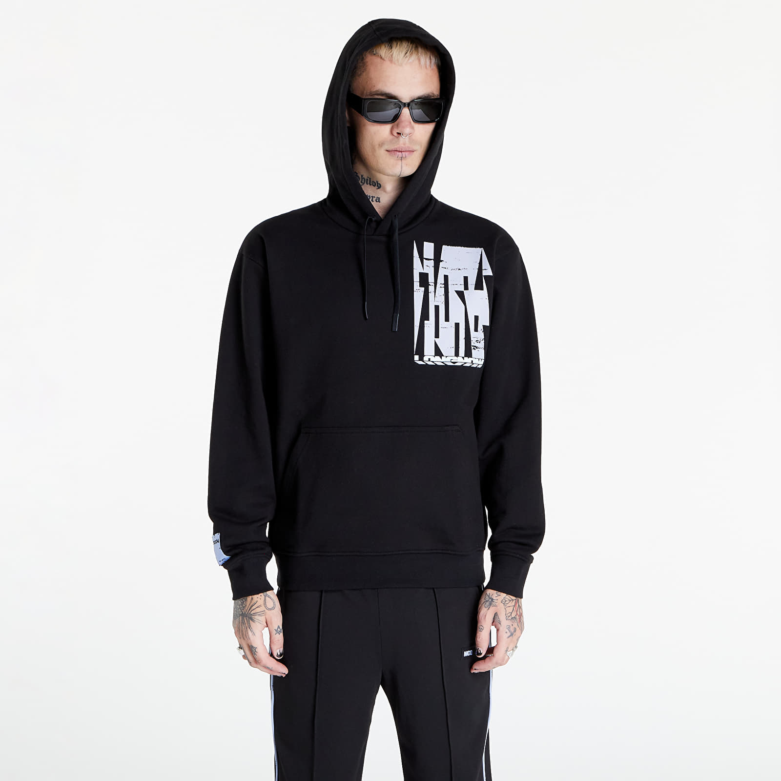 Sudaderas McQ Relaxed Hoodie Darkest Black