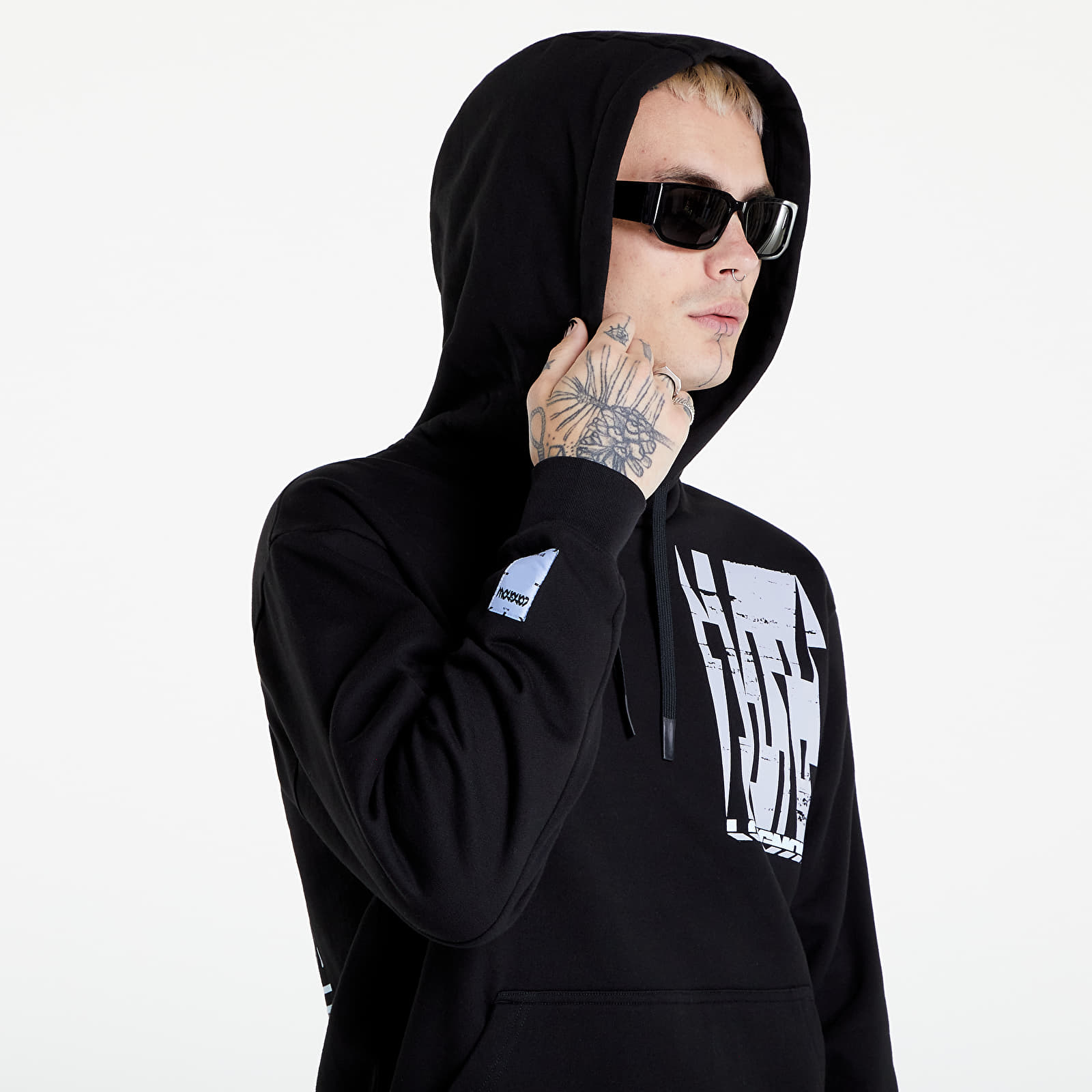 Sudaderas McQ Relaxed Hoodie Darkest Black