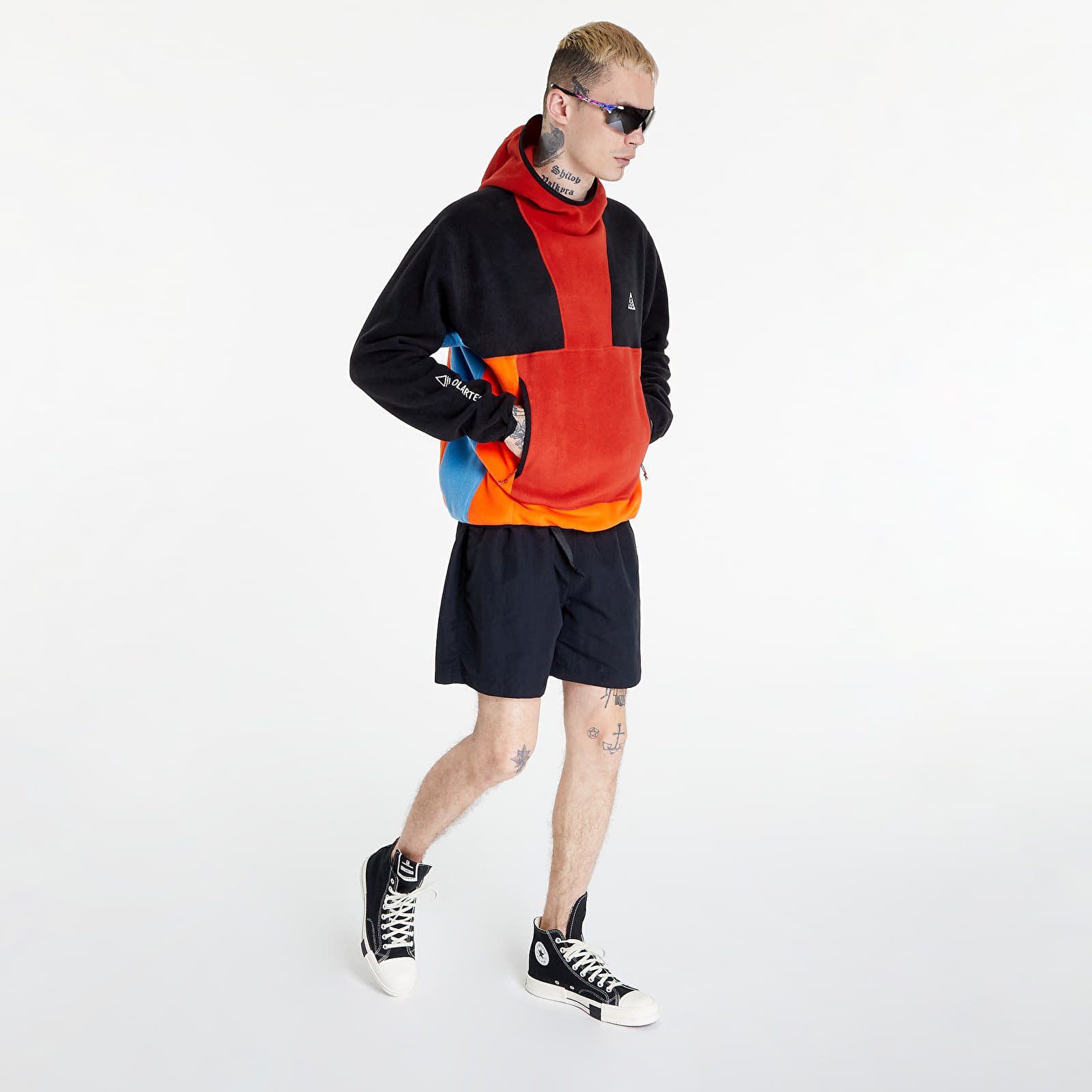 Hanorace Nike ACG Polartec® Wolf Tree Hoodie Cinnabar/ Black/ Rush Orange/ Dutch Blue