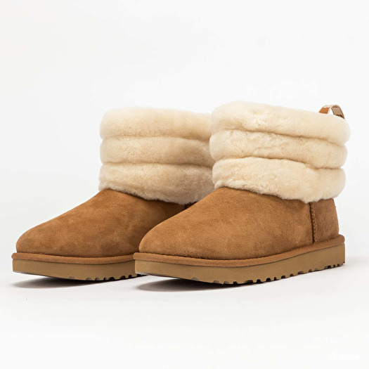 Women s shoes UGG W Fluff Mini Quilted Chestnut Footshop