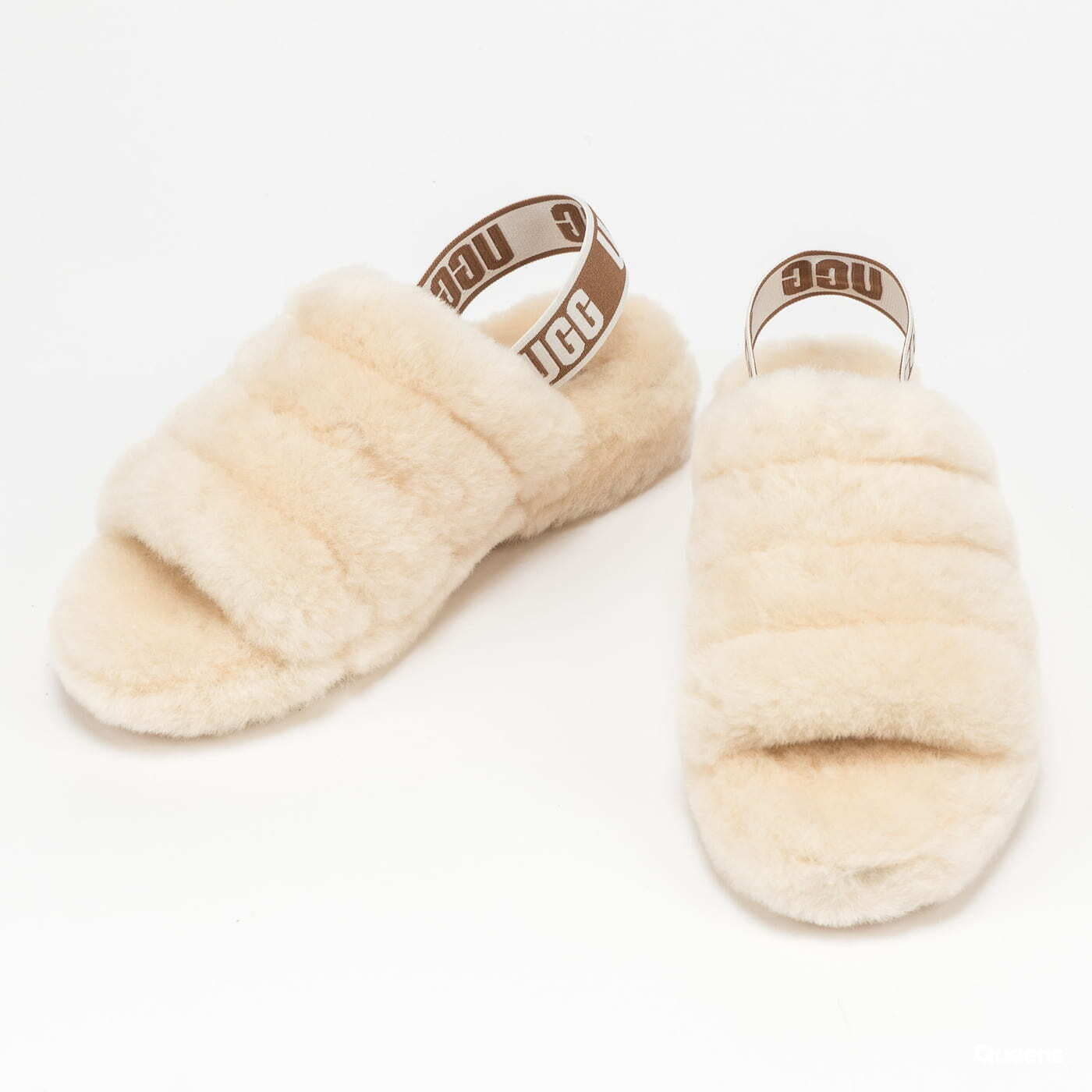 Damen Sneaker und Schuhe UGG W Fluff Yeah Slide Natural