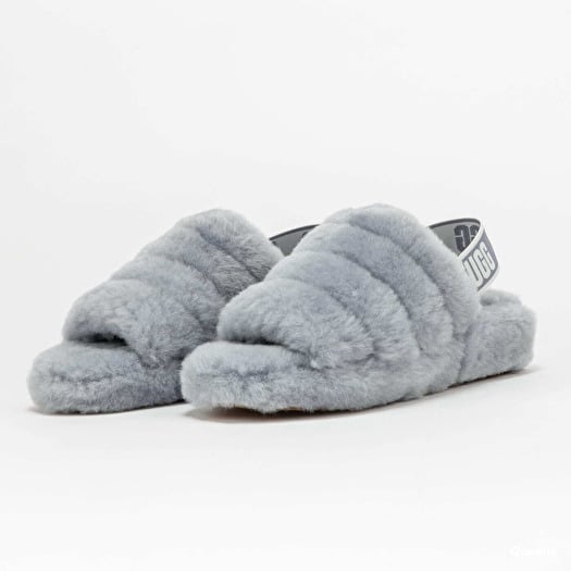 Grey fluff yeah slide sandals sales