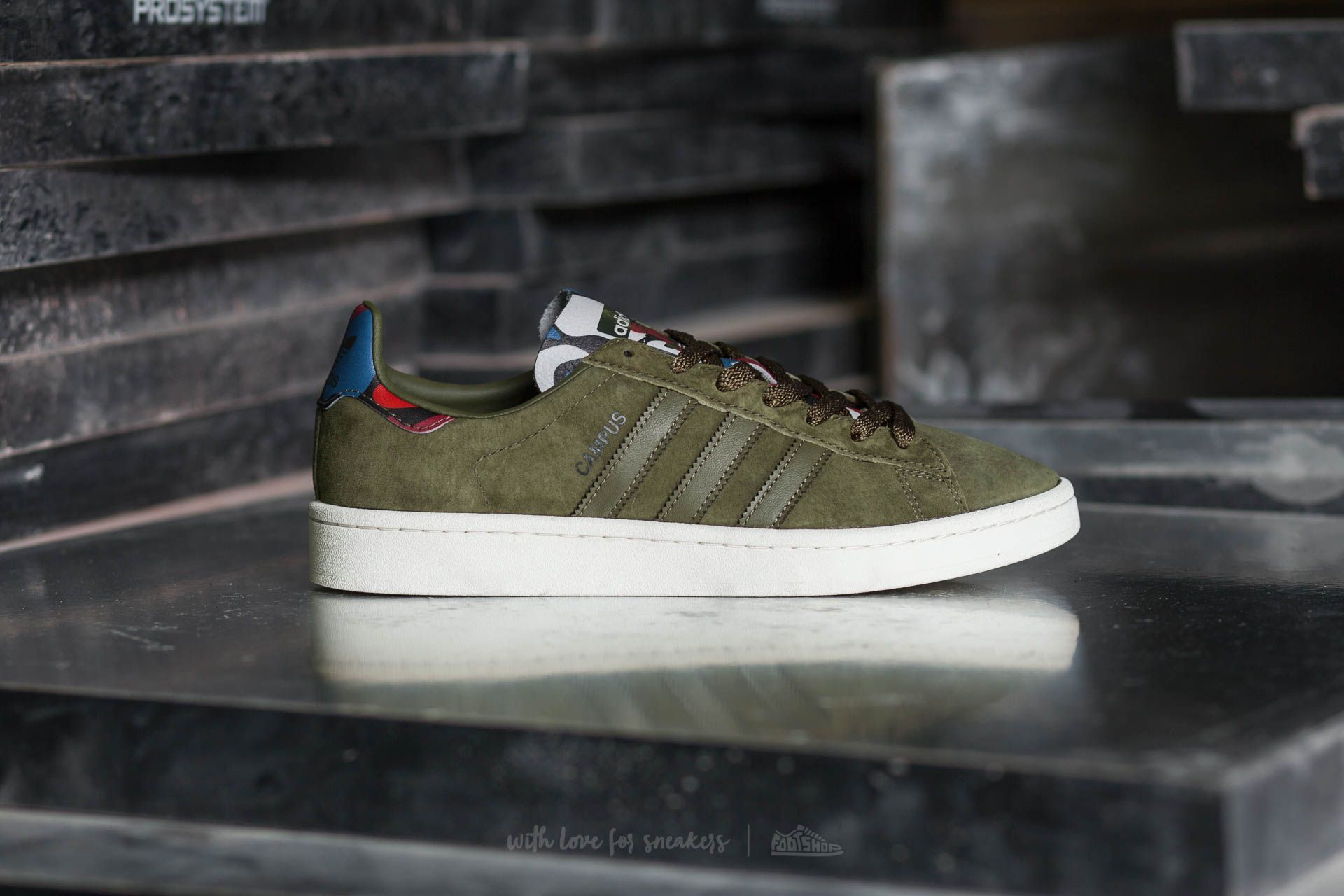 Men s shoes adidas Campus Olive Cargo Olive Cargo Core Blue Footshop
