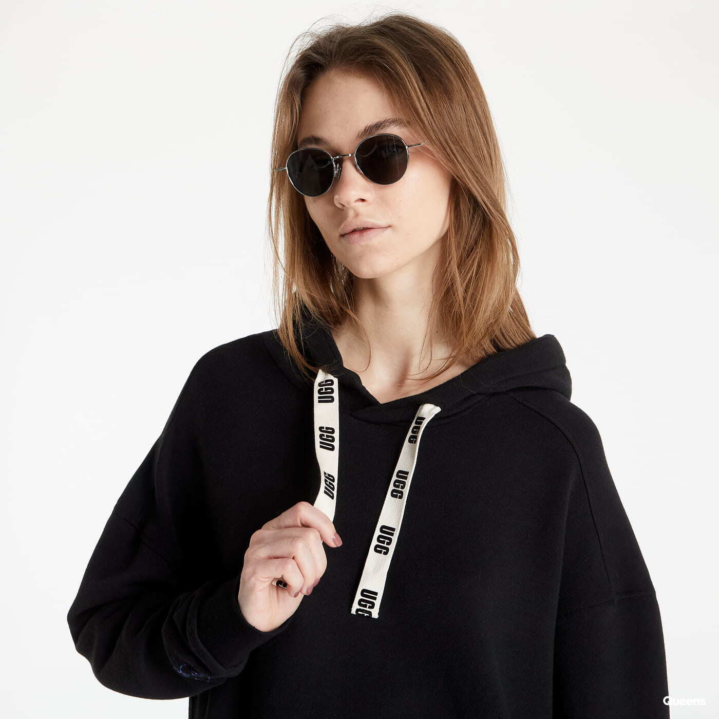 Kjole UGG W Aderyn Hoodie Dress Black