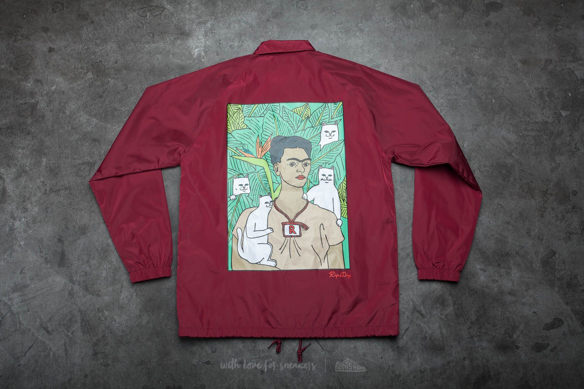 Vestes  RIPNDIP Frida Nermal Jacket Burgandy
