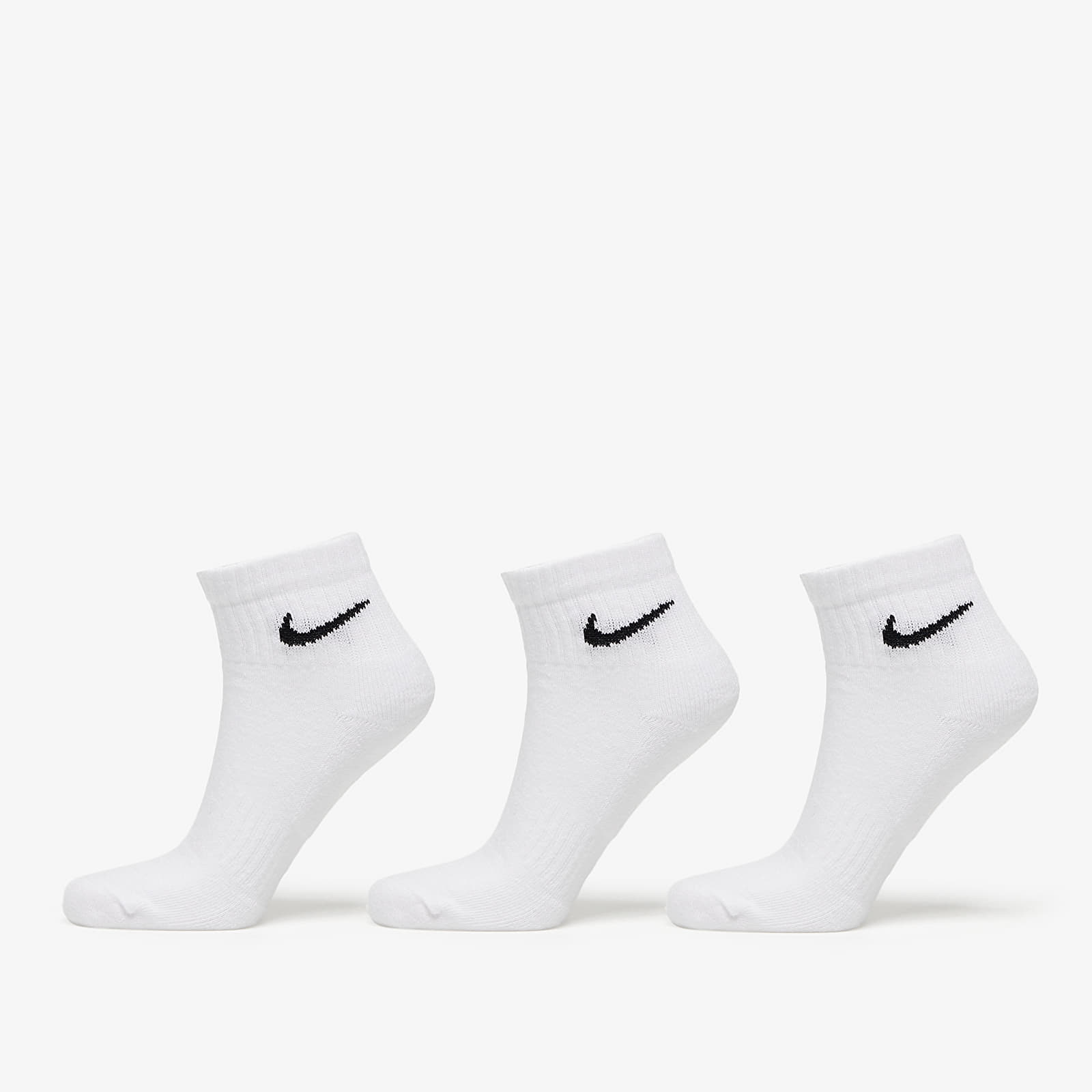 Șosete Nike Everyday Cush Ankle Socks 3-Pack White/ Black