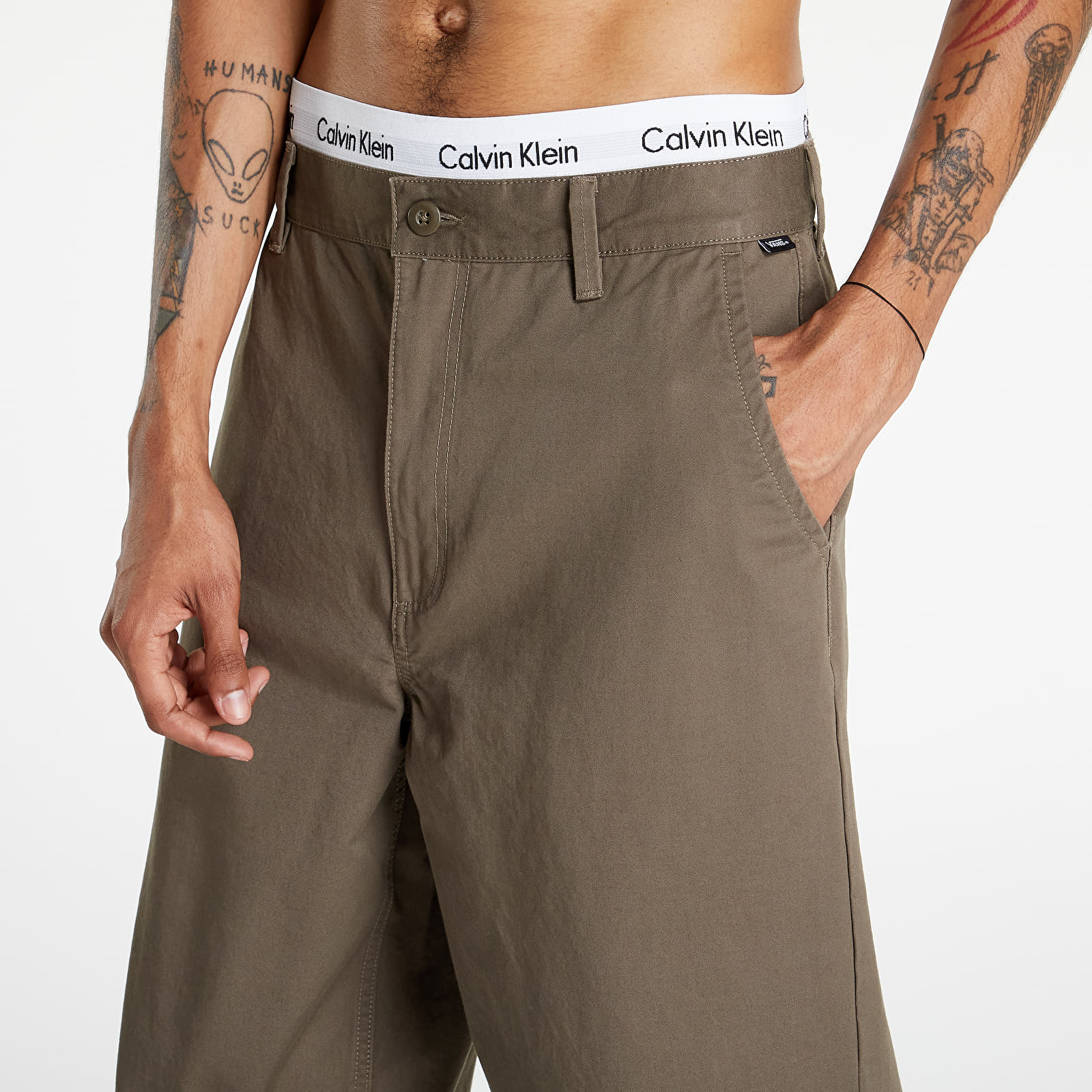 Hosen Vans Authentic Chino Baggy Pants Canteen