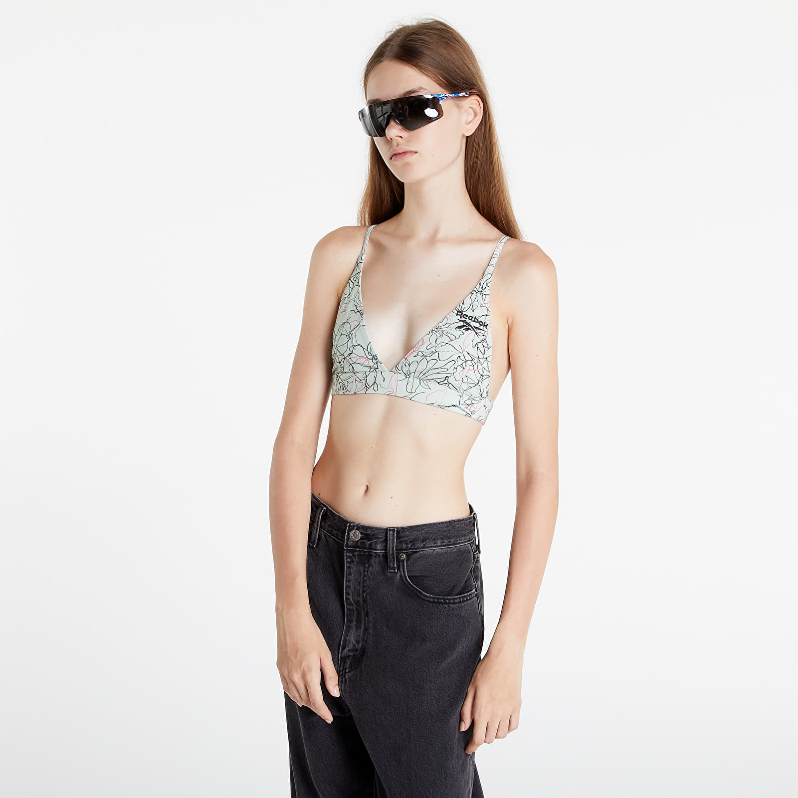 Biustonosze Reebok Classics Allover Print Bra Lgtsag