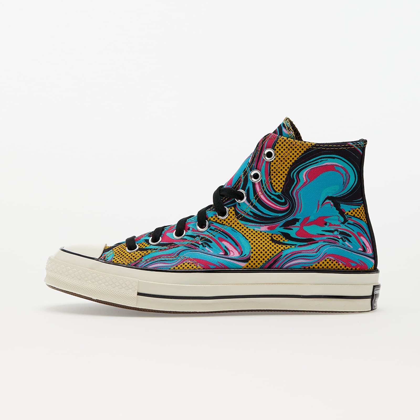 Men s shoes Converse Chuck 70 Marbled Goldtone Egret Washed Teal Footshop