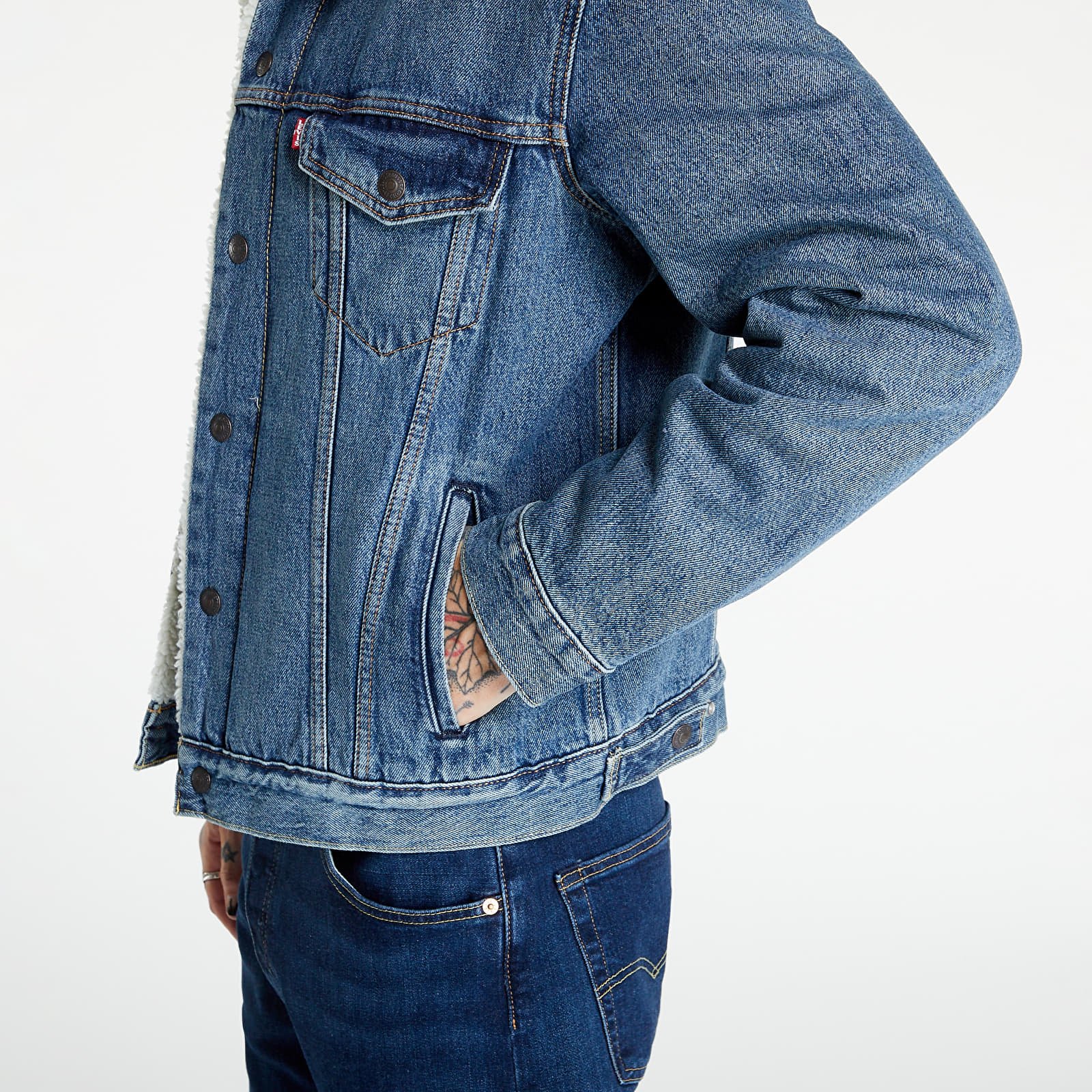 Jackets LEVI S Sherpa Trucker Jacket Blue Footshop