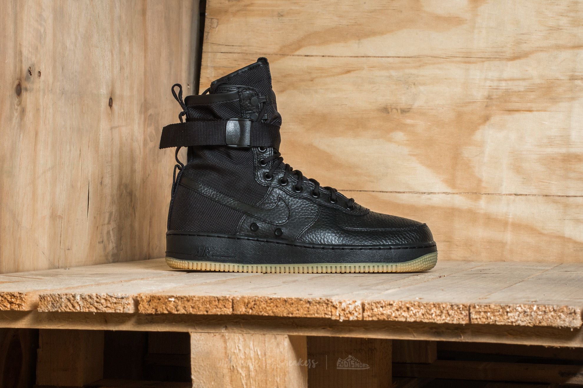 Men s shoes Nike SF Air Force 1 Black Black Black Black Footshop