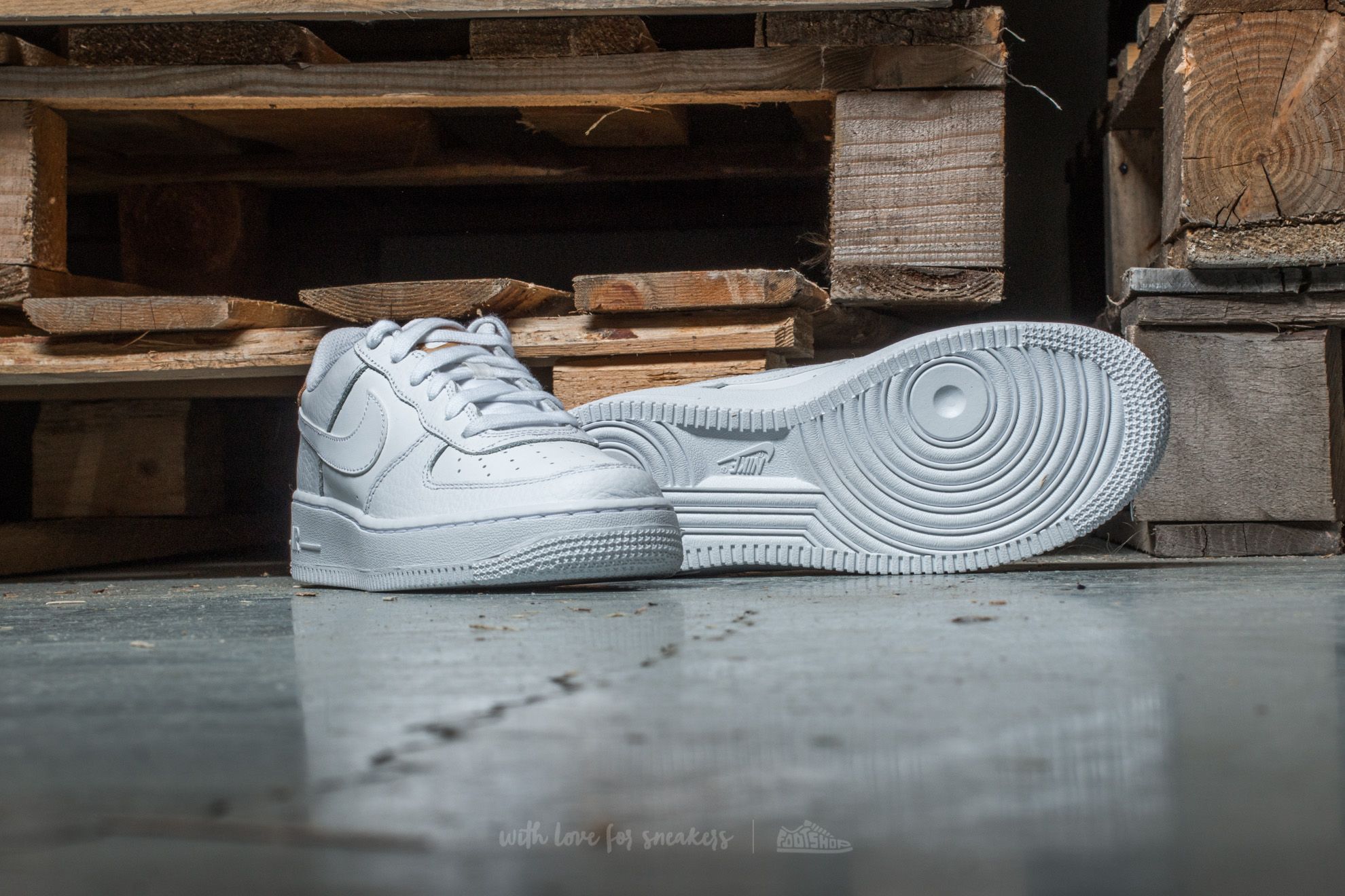 Schuhe Nike Air Force 1 LV8 (GS) White/ White-Gum Light Brown