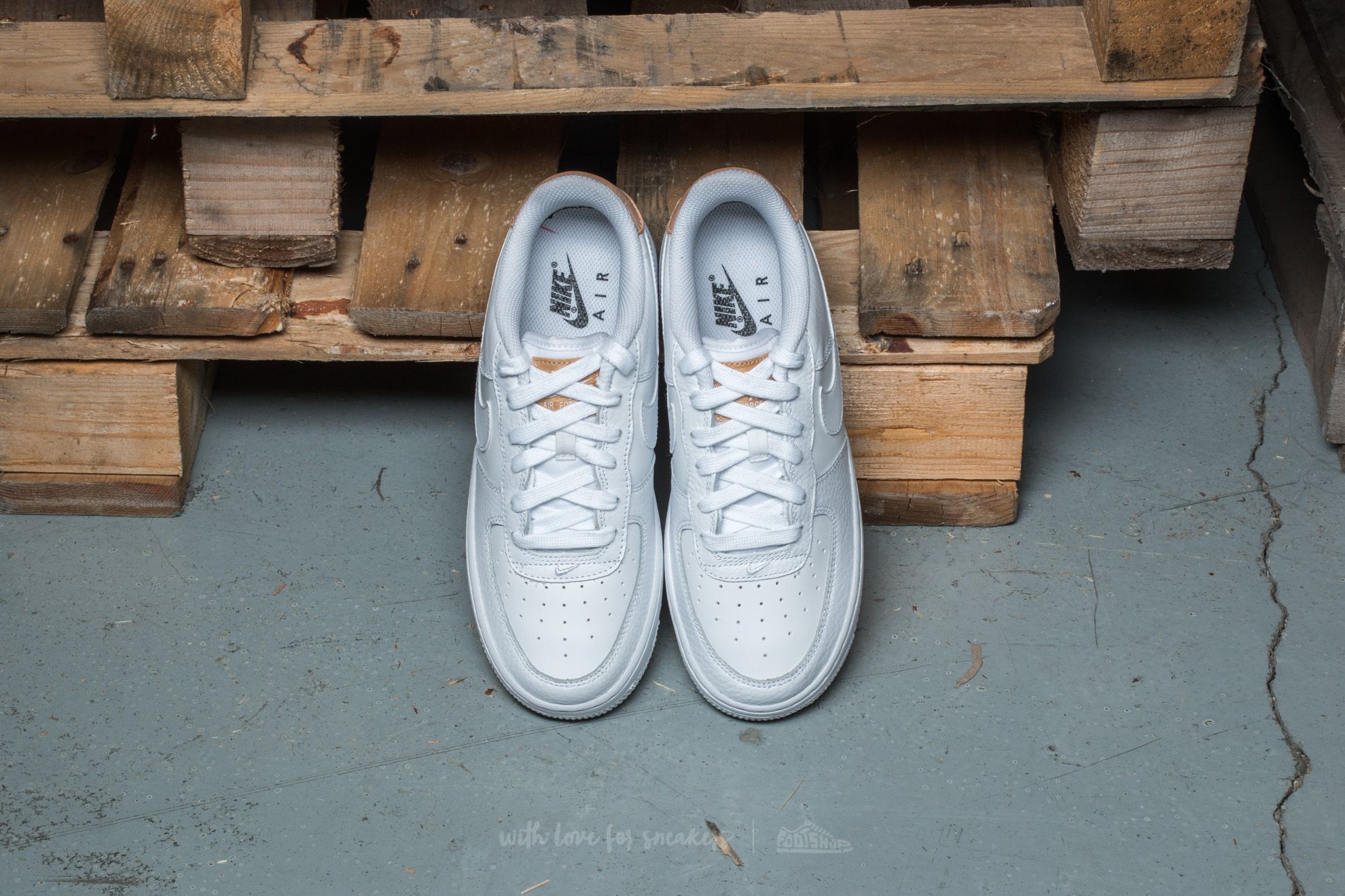 Schuhe Nike Air Force 1 LV8 (GS) White/ White-Gum Light Brown