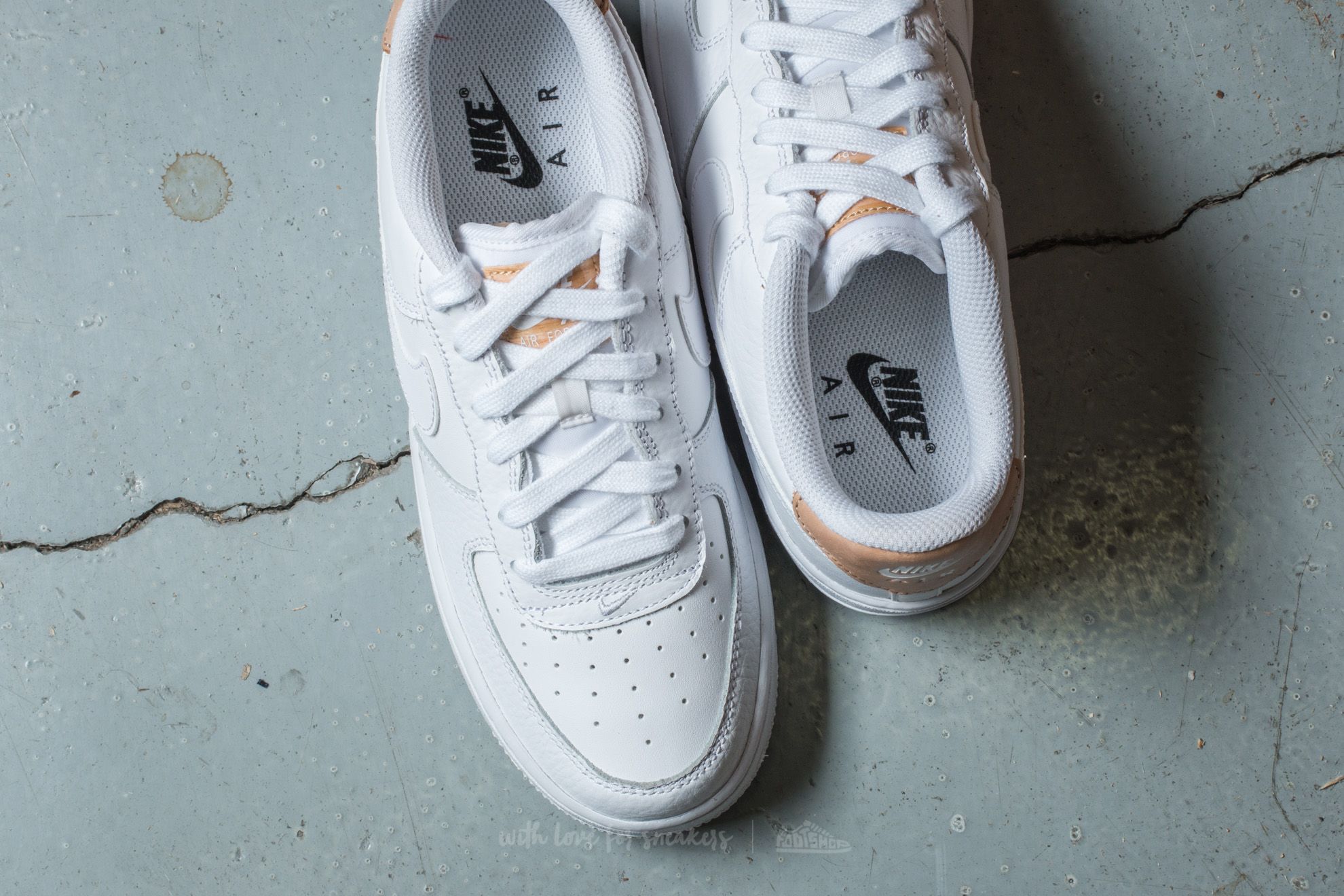 Schuhe Nike Air Force 1 LV8 (GS) White/ White-Gum Light Brown