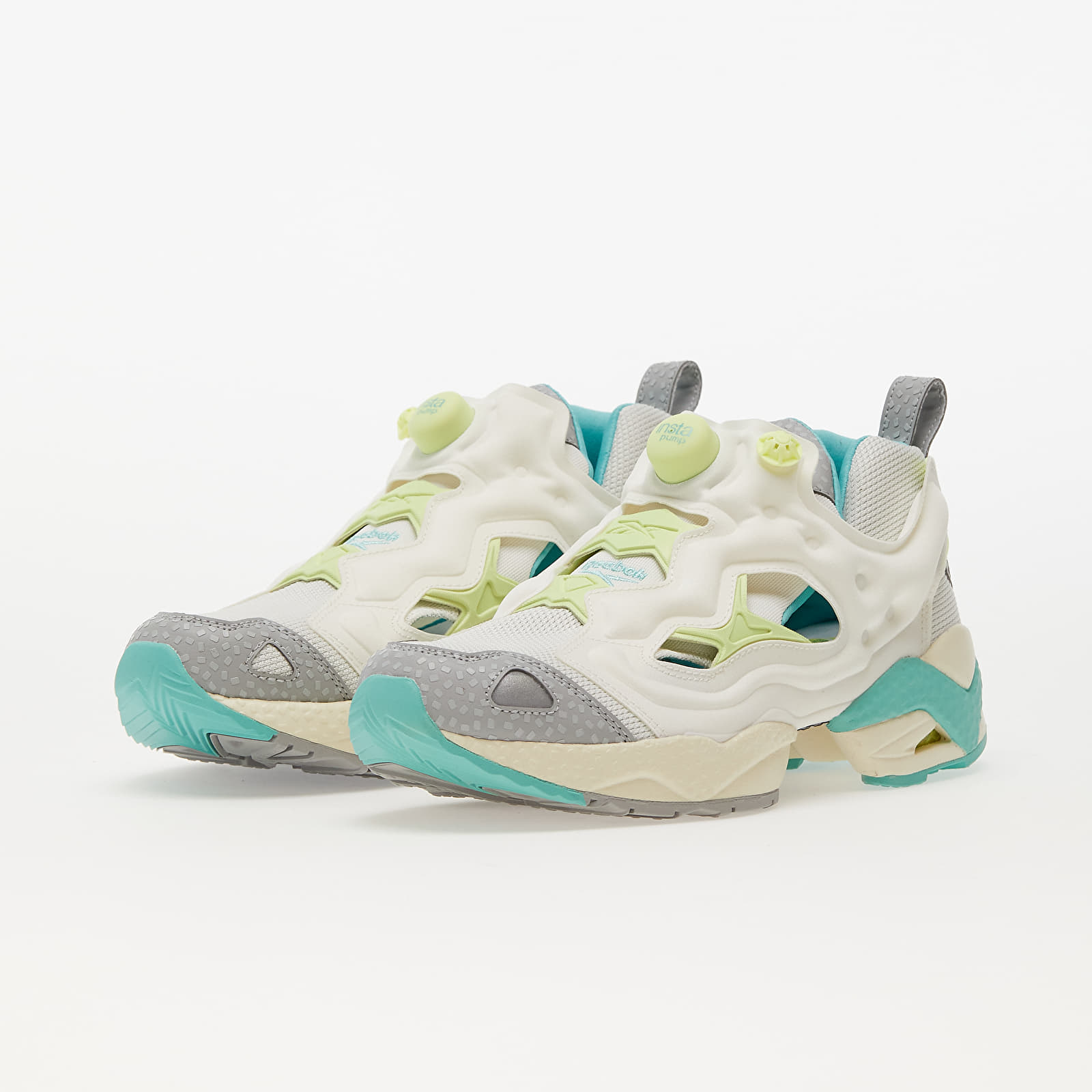 Încălțăminte și sneakerși pentru bărbați Reebok Instapump Fury 95 Chalk/ Seclte/ Energy Glow