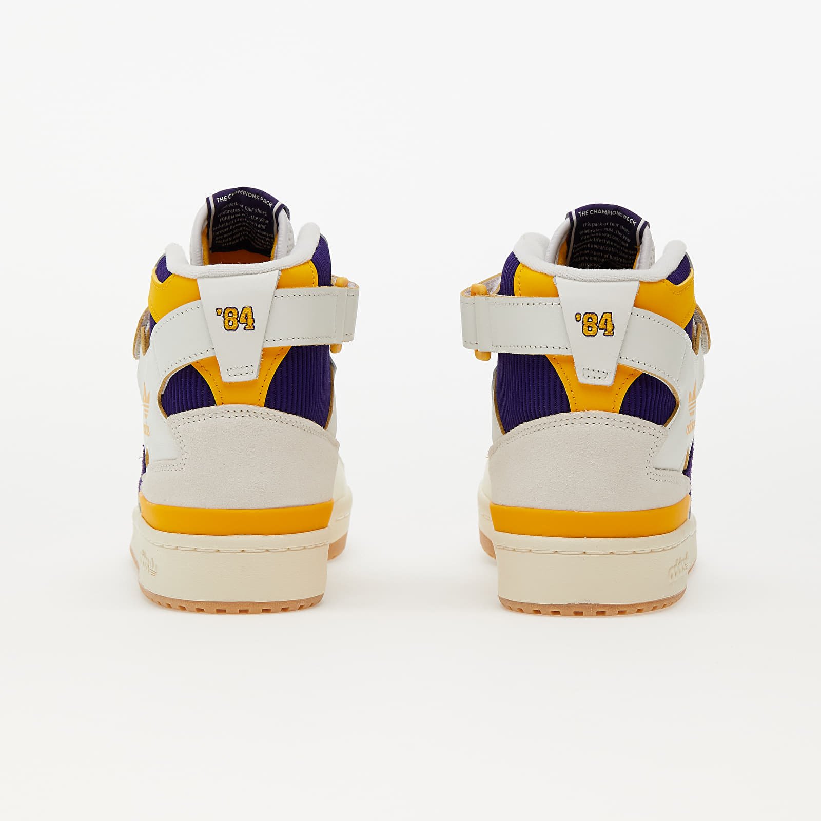 Herren Sneaker und Schuhe adidas Forum 84 High 'Lakers' Core White/ Core Purple/ Collegiate Gold