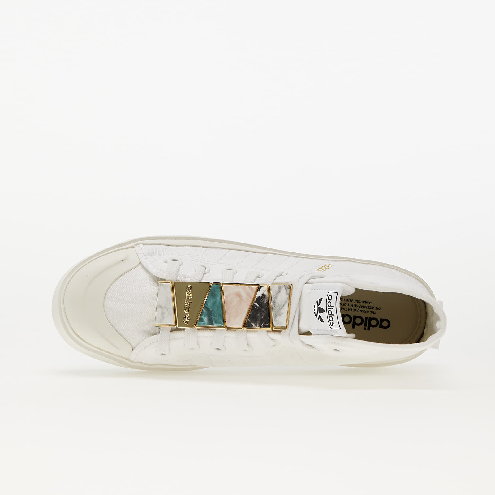 Women's shoes adidas Nizza Bonega Mid W Ftw White/ Ftw White/ Gold Metalic  (GY1553) | Footshop
