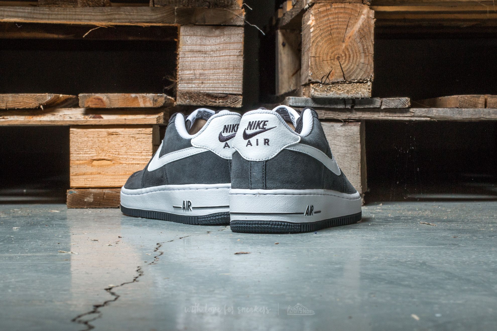 Damen Sneaker und Schuhe Nike Air Force 1 (GS) Anthracite/ White