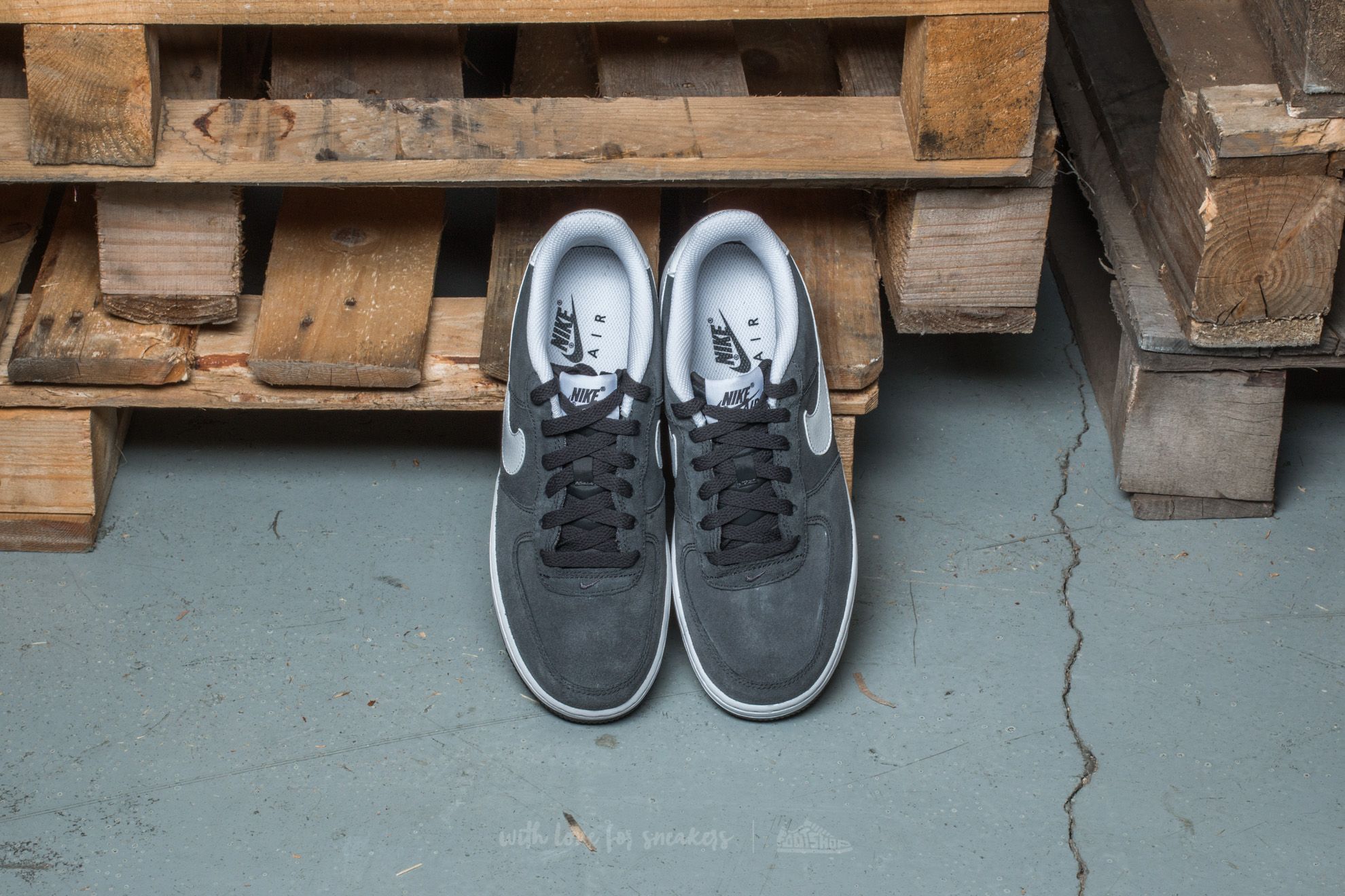 Damen Sneaker und Schuhe Nike Air Force 1 (GS) Anthracite/ White