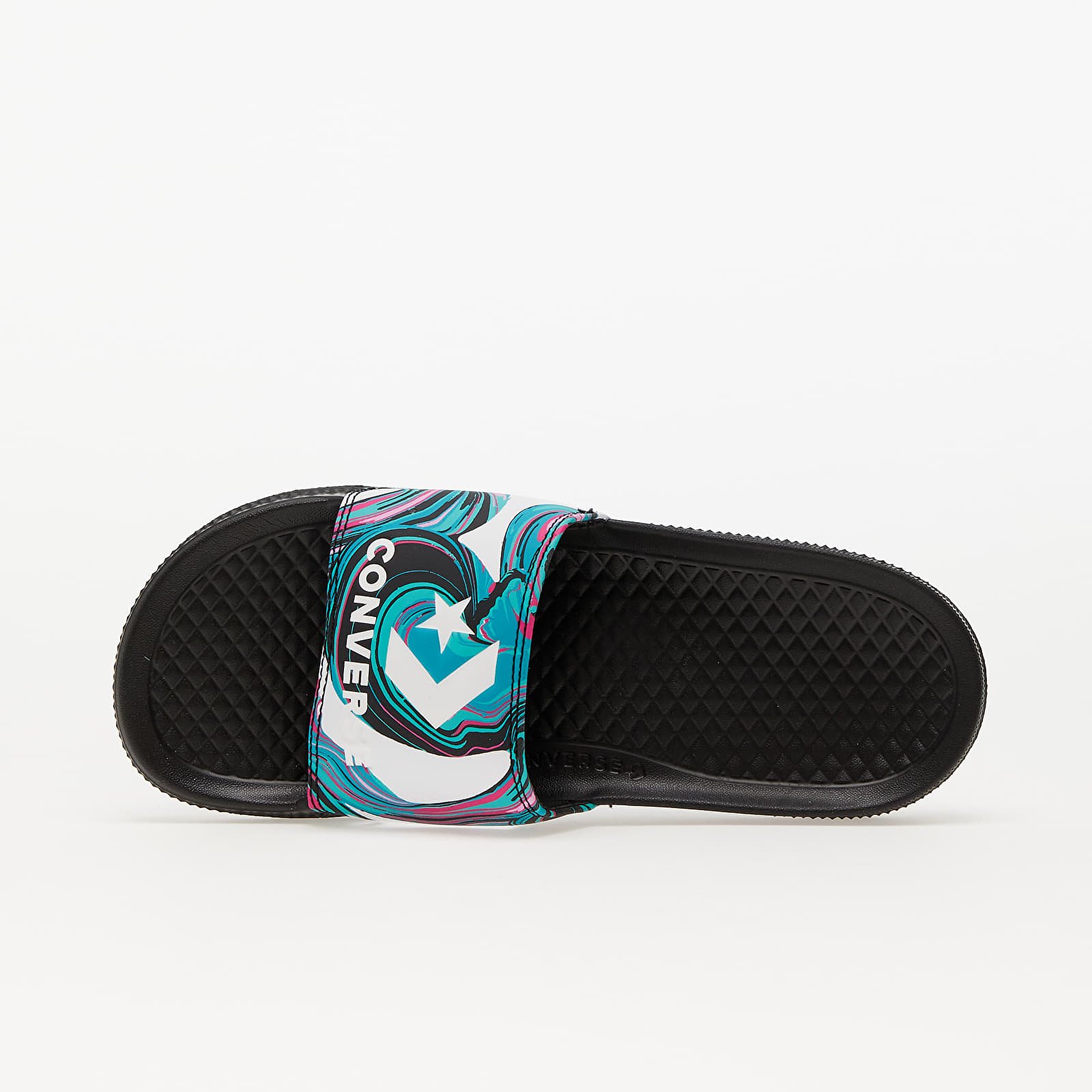 Herren Sneaker und Schuhe Converse All Star Slide Marble Printed White/ Black/ Washed Teal