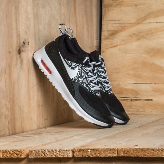 Women s shoes Nike Air Max Thea Print GS Black White Lava Glow Footshop