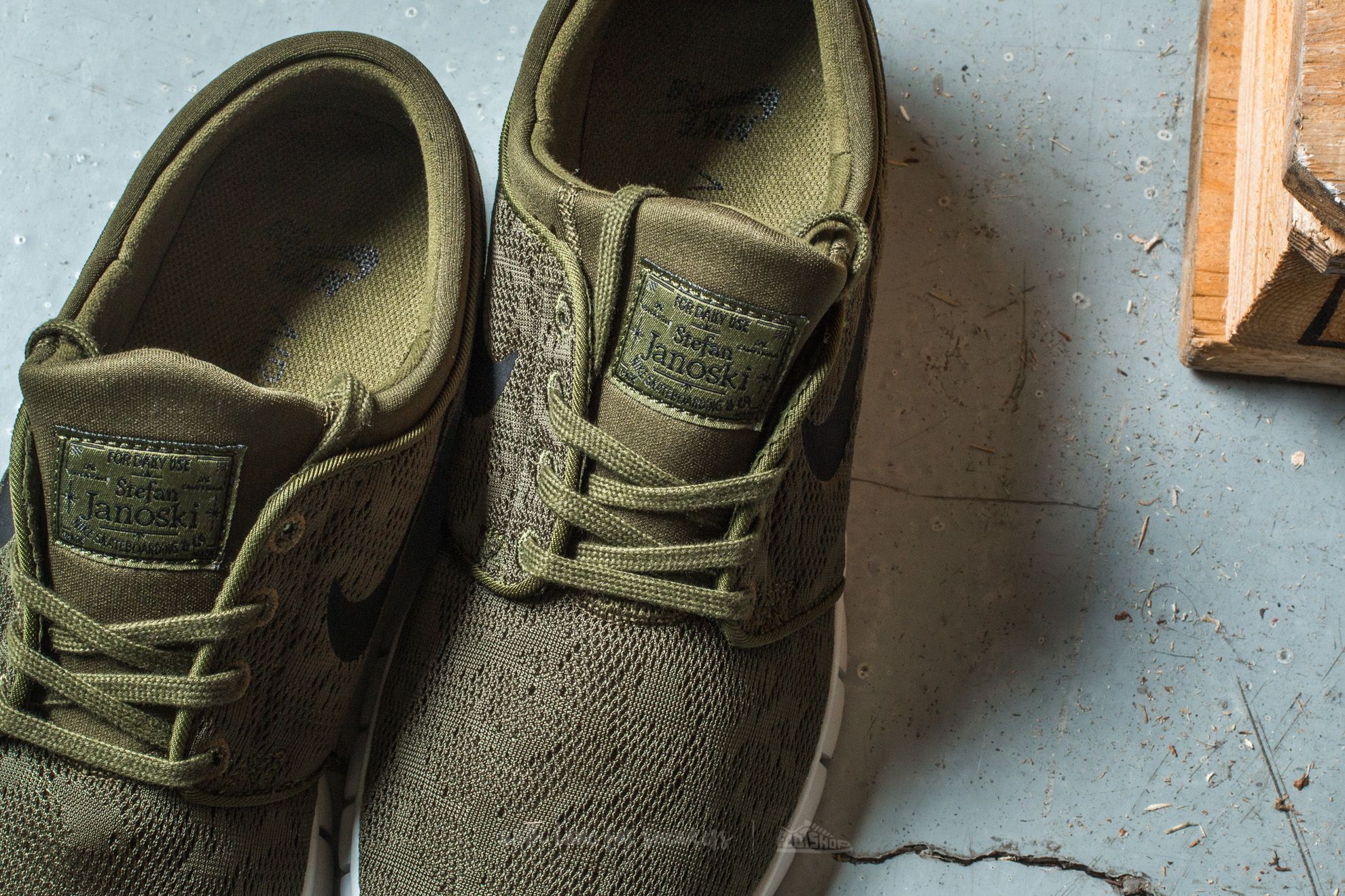 Herren Sneaker und Schuhe Nike Stefan Janoski Max Legion Green Black Footshop