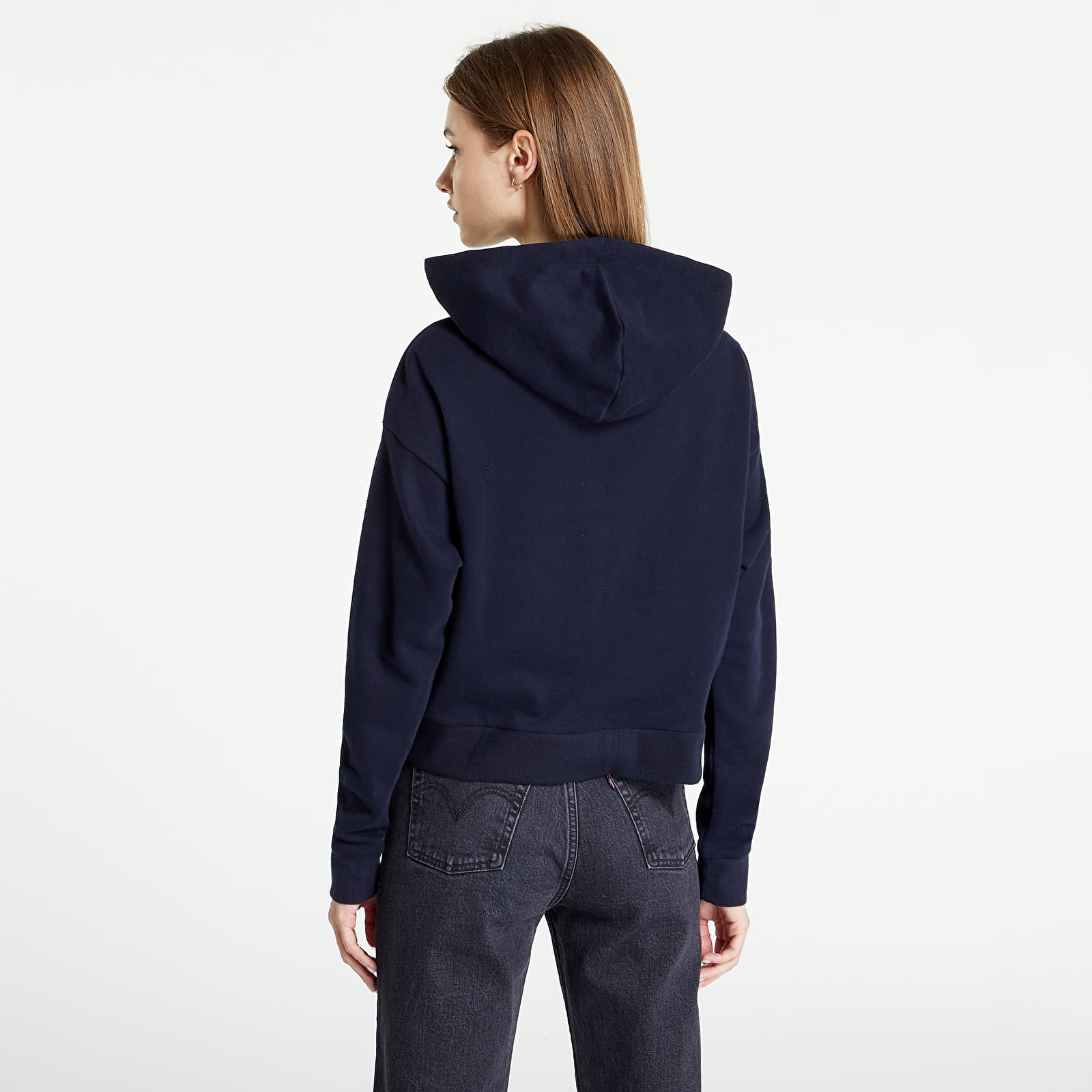 Mikiny a svetre Tommy Hilfiger Flex Half Zip Hoodie Desert Sky