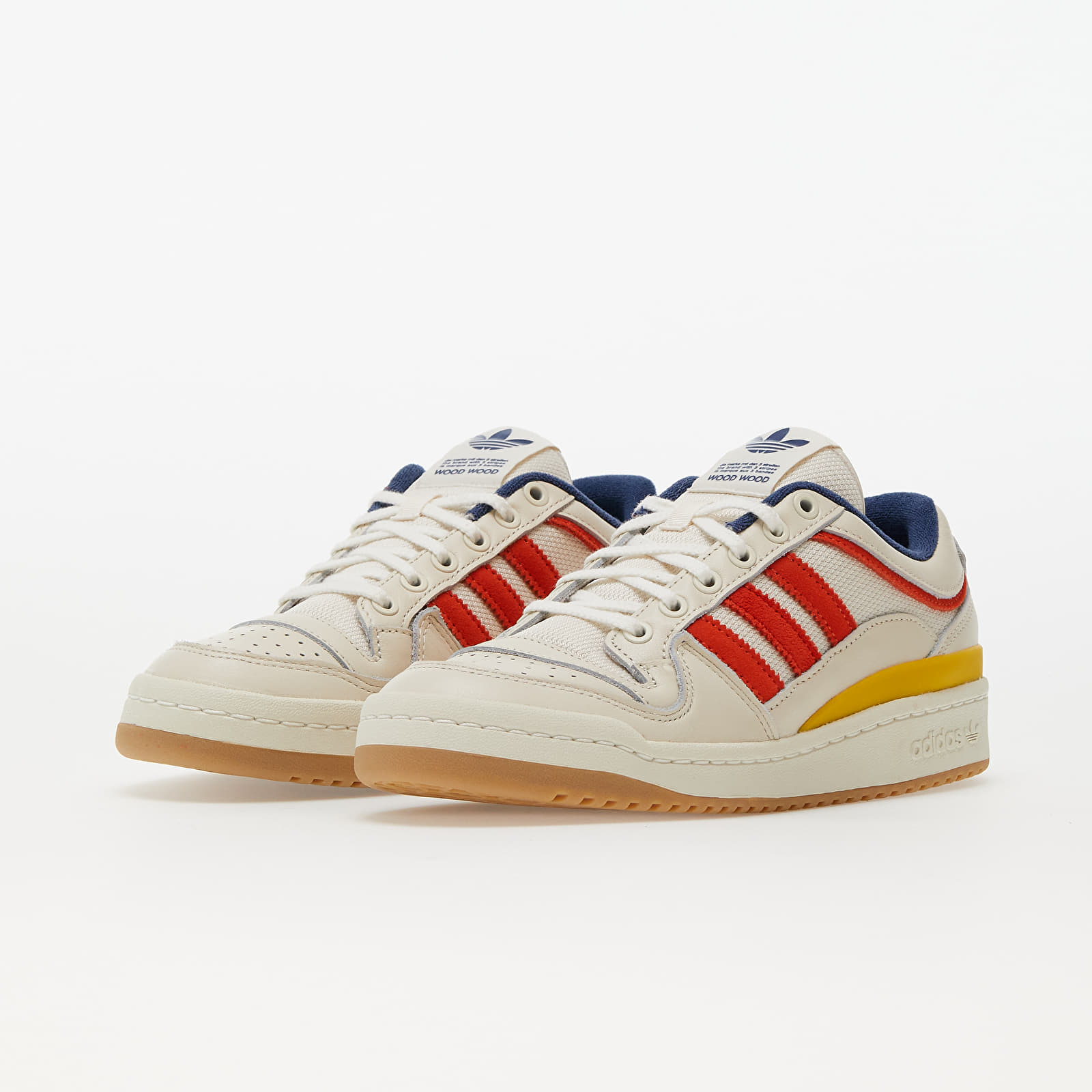 Pánské tenisky a boty adidas x Wood Wood Forum Low Off White/ Hazy Yellow/ Tech Indigo