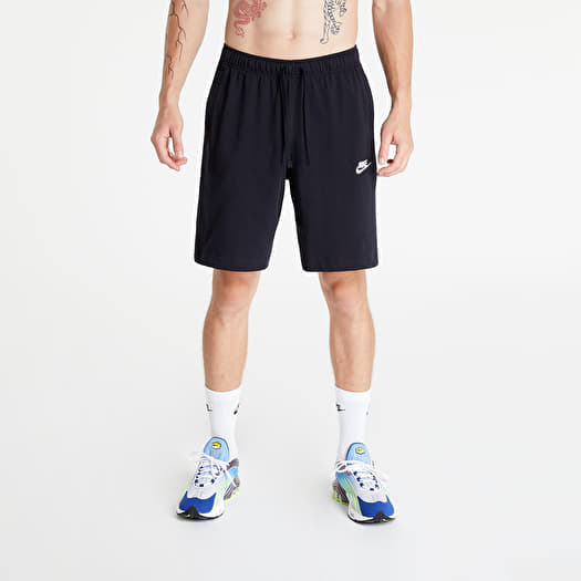 Shorts Nike Sportswear Club Jersey Shorts Black White Footshop