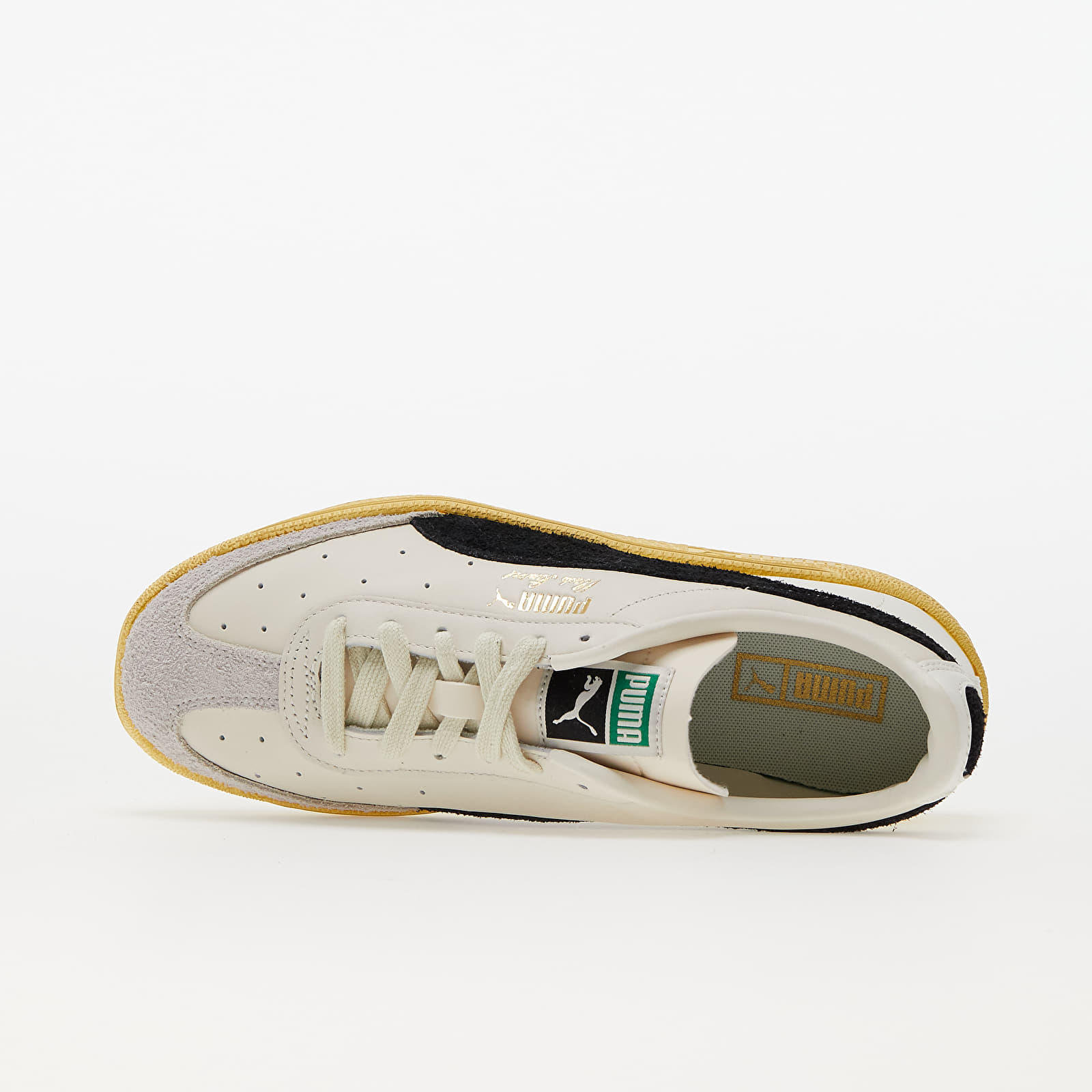 Încălțăminte și sneakerși pentru bărbați Puma Vlado Stenzel The NeverWorn Whisper White-Puma Black-Mellow Yellow