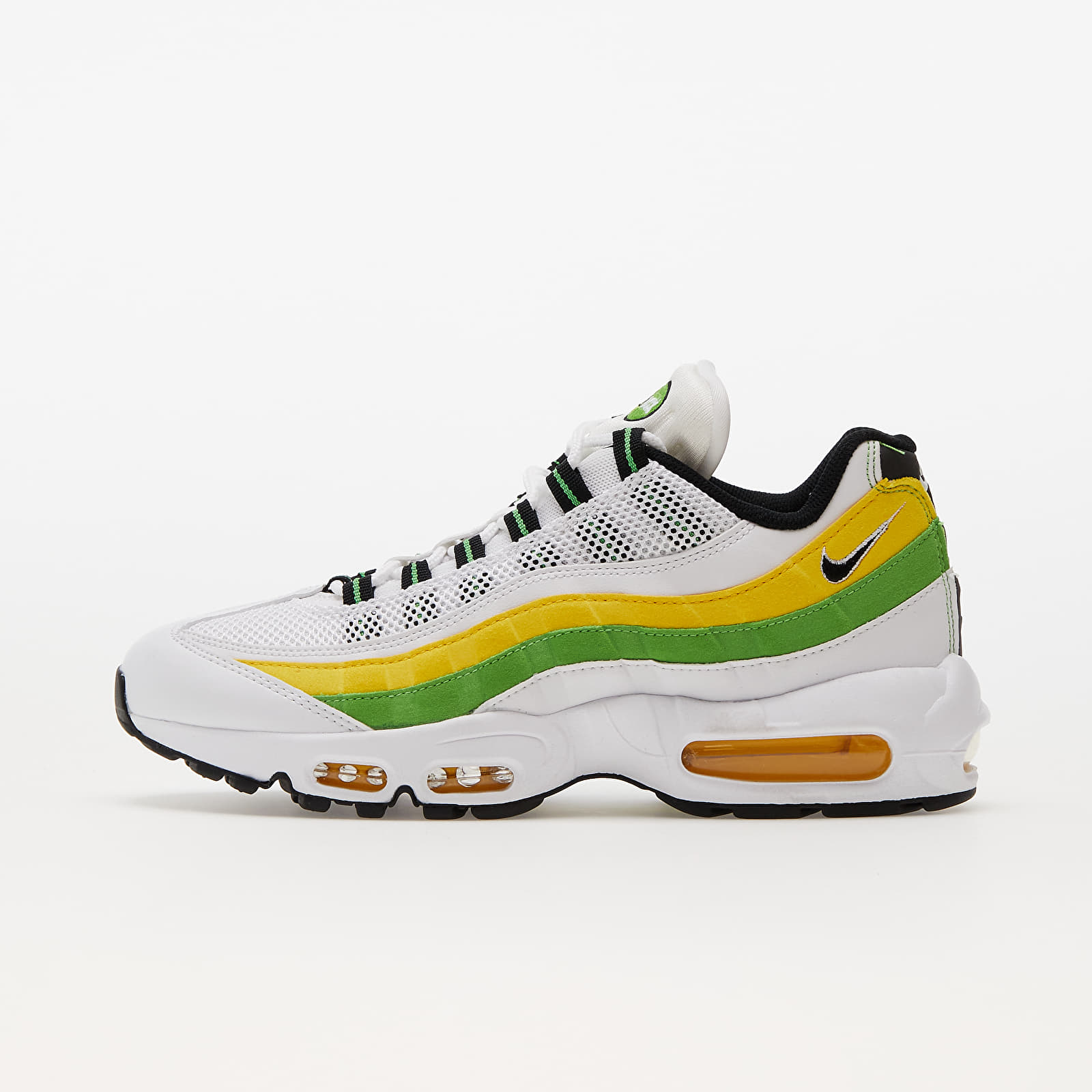 Férfi cipők Nike Air Max 95 Essential White/ Black-Green Apple-Tour Yellow