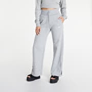 Nike high waisted wide leg sweatpants in gray