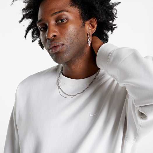 Sweatshirts NikeLab Solo Swoosh Men s Fleece Crew Phantom White