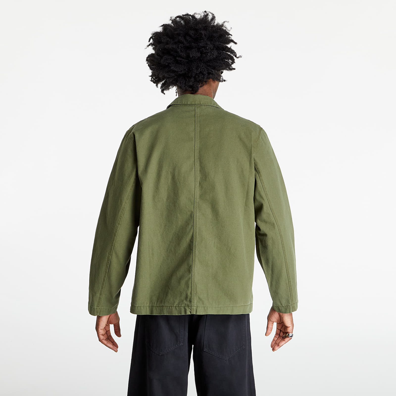 Jakker Nike Life Men's Unlined Chore Coat Rough Green/ White