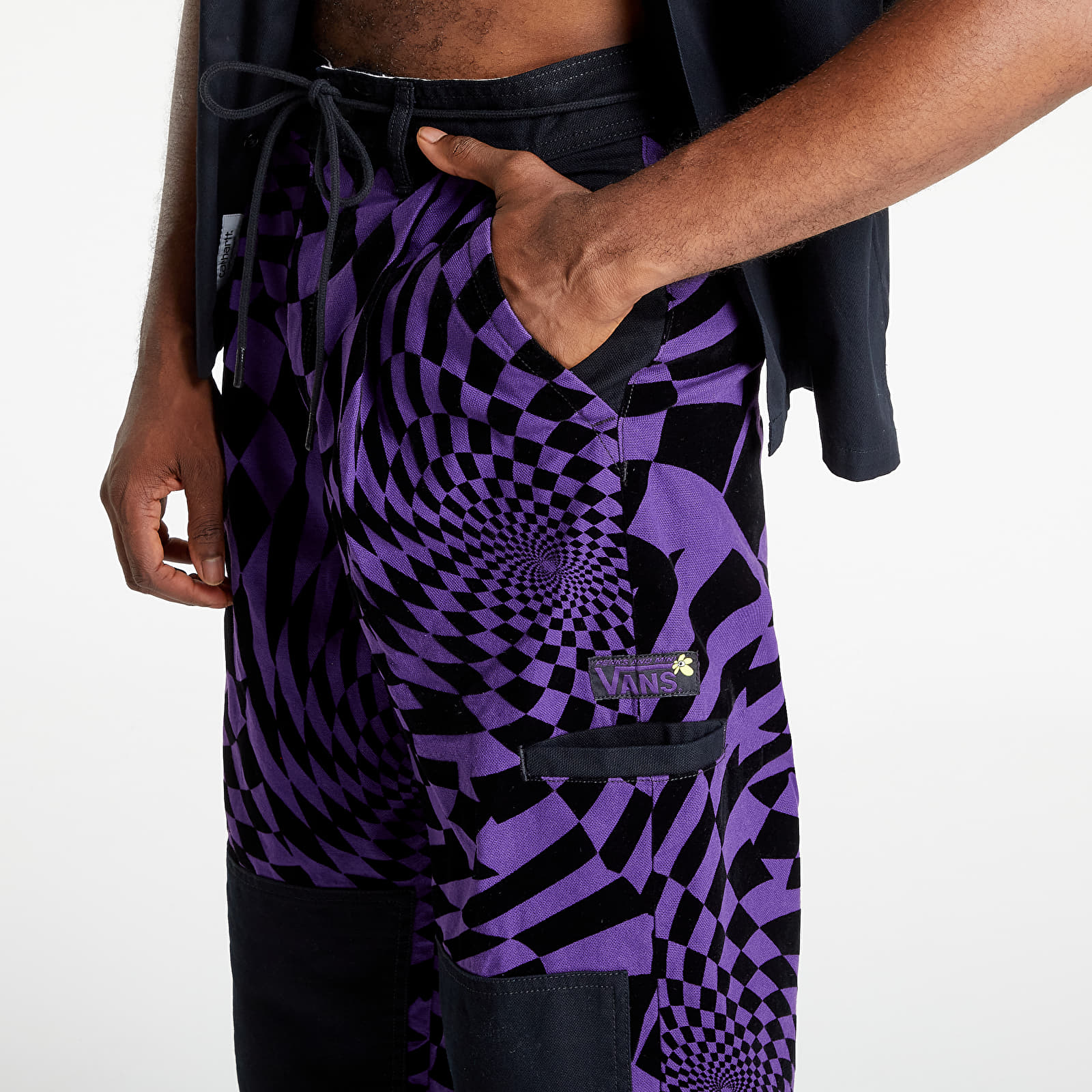 Pantaloni Vans x Perks & Mini Spiral Checker Ca Purple/ Black