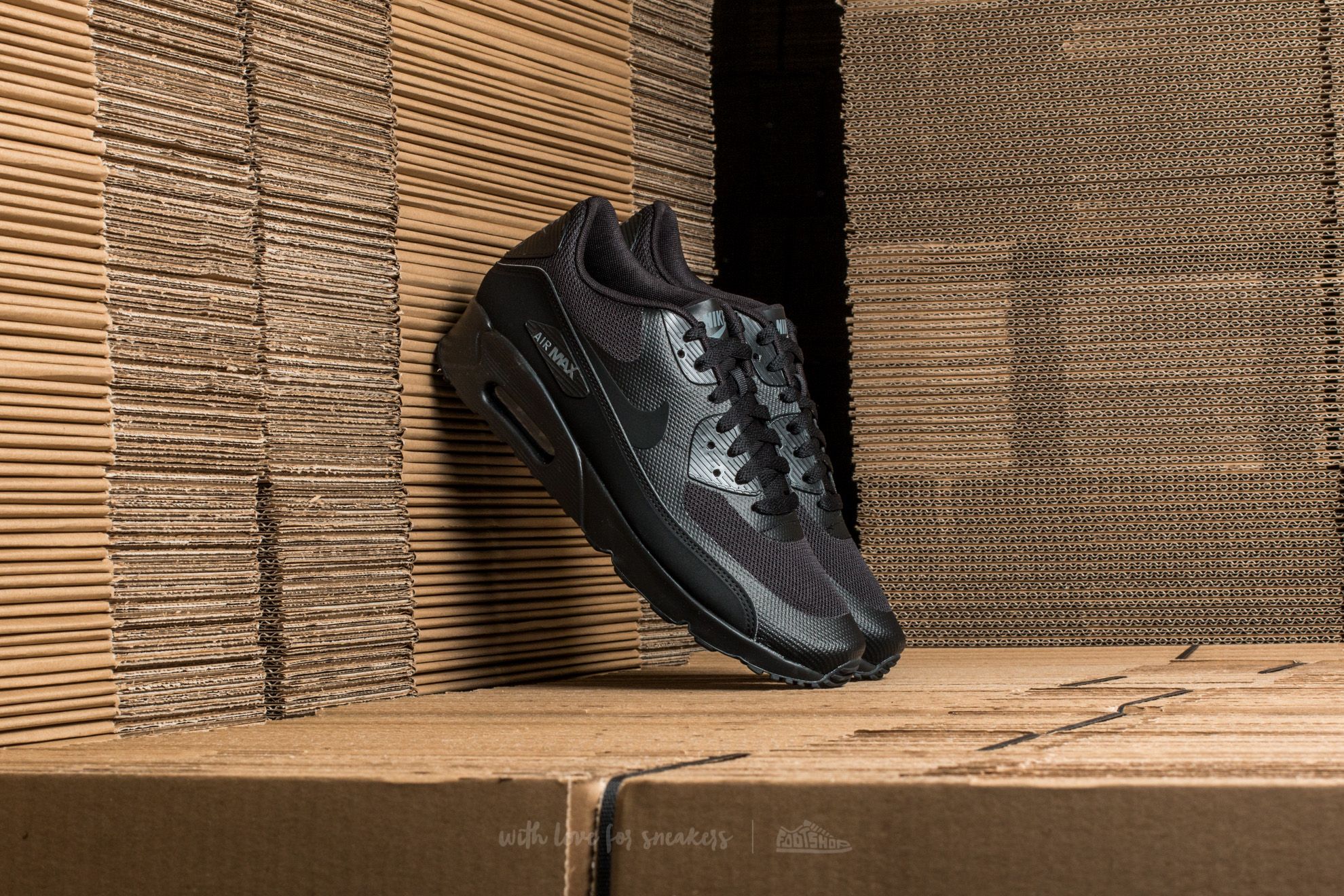 Men's shoes Nike Air Max 90 Ultra 2.0 Essential Black/ Black-Black-Dark Grey