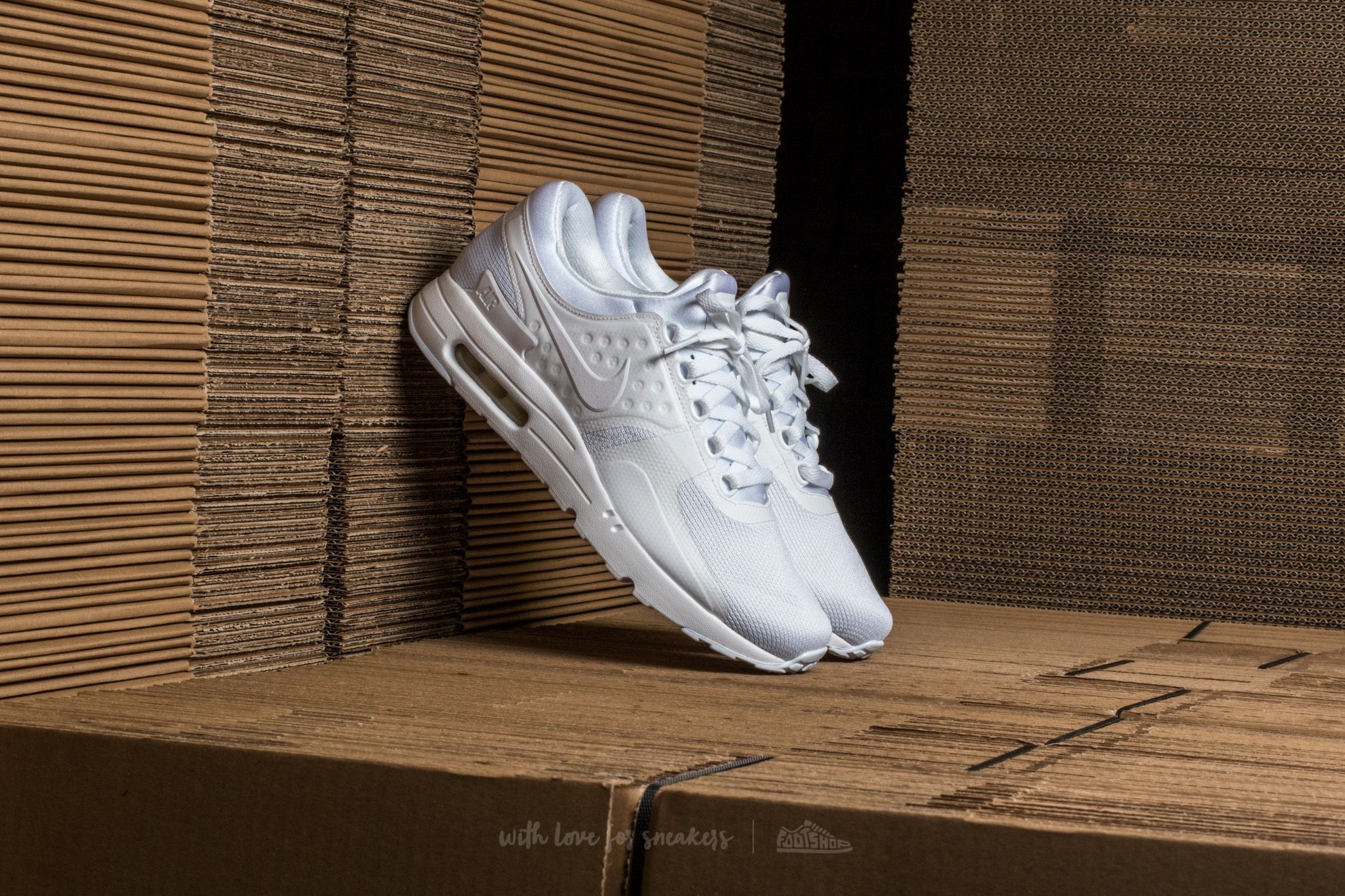 Herren Sneaker und Schuhe Nike Air Max Zero Essential White/ White-Wolf Grey