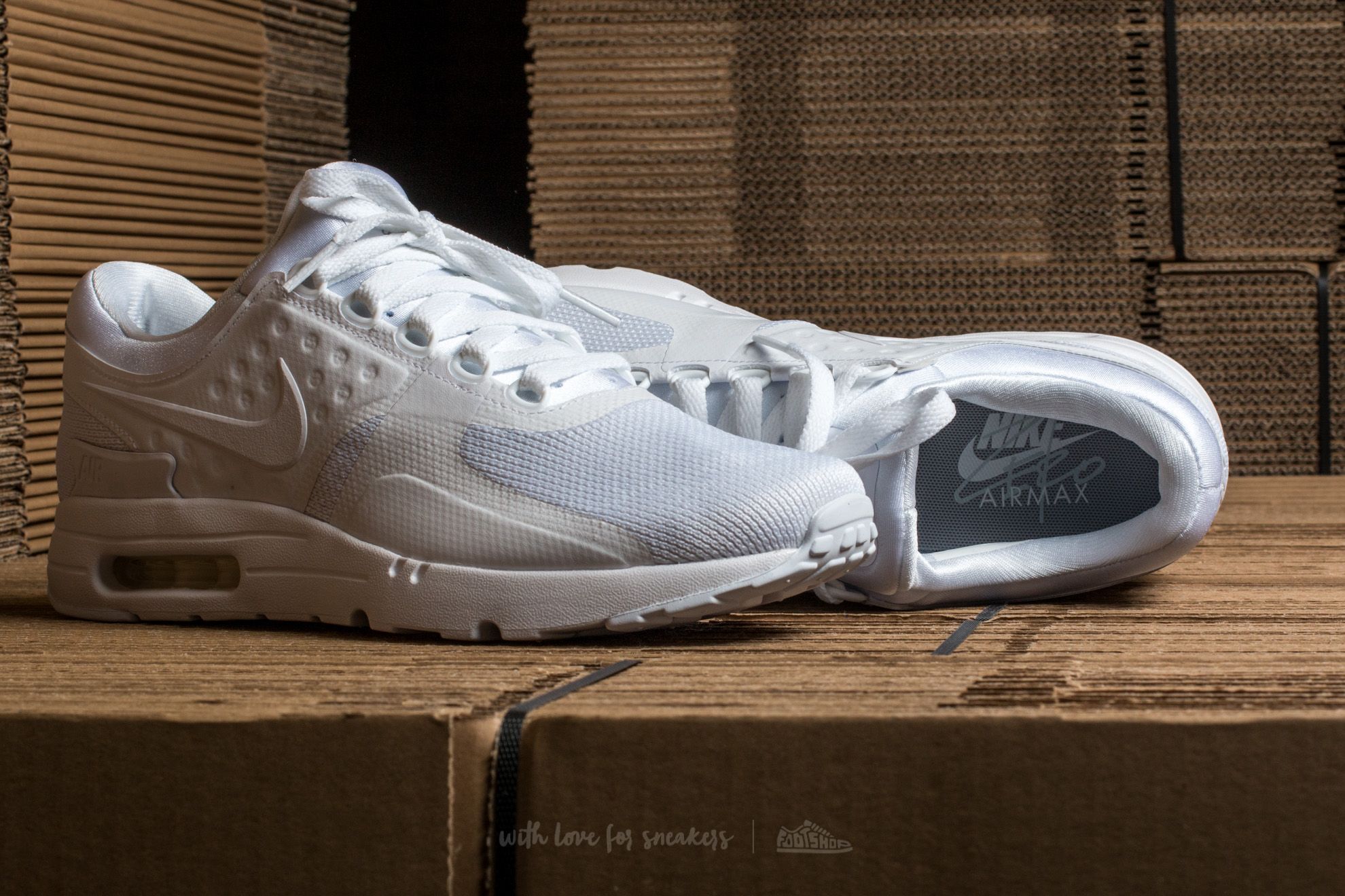 Men s shoes Nike Air Max Zero Essential White White Wolf Grey Footshop
