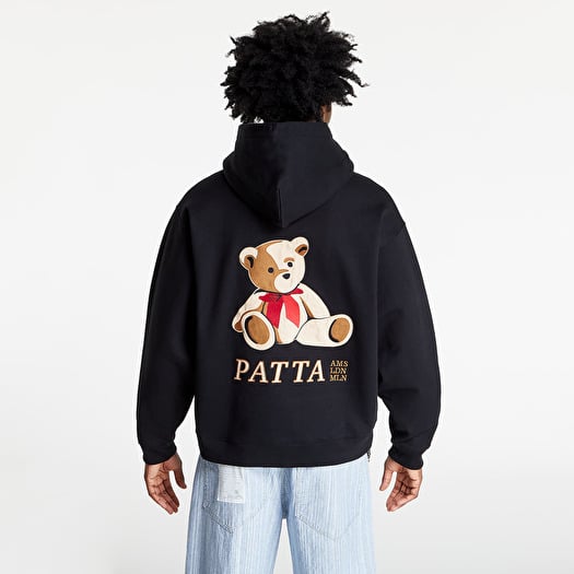 Hoodies and sweatshirts Patta Teddy Bear Boxy Hooded Sweater Black
