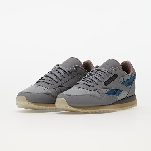 Men s shoes Reebok x Jurassic World Classic Leather Rip Pure Grey 5 Flash Grey Blue Footshop