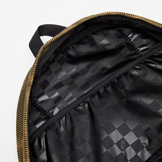 Vans old skool ii top black & gold backpack