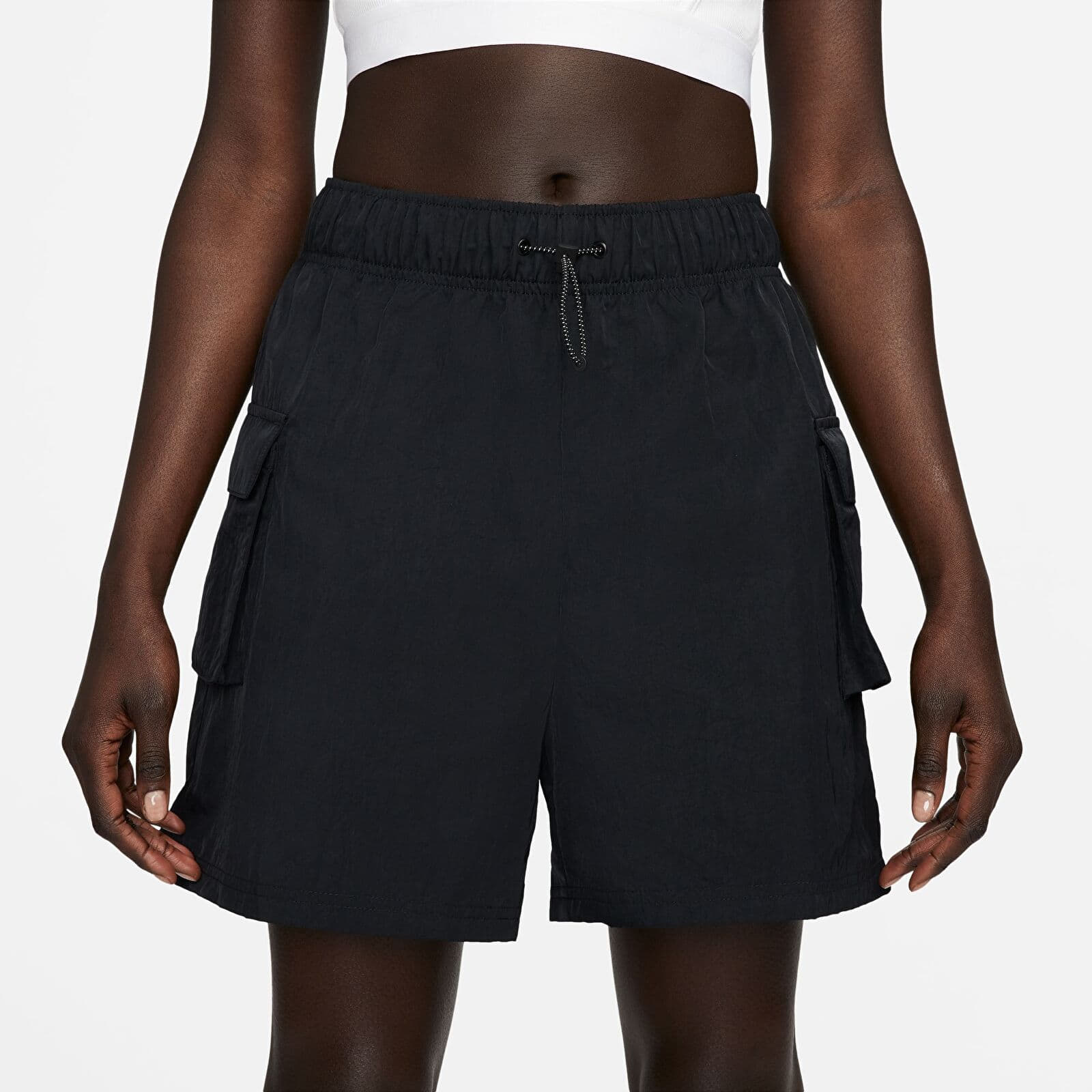 Shorts Nike NSW Essential Woven High-Rise Shorts Black/ White